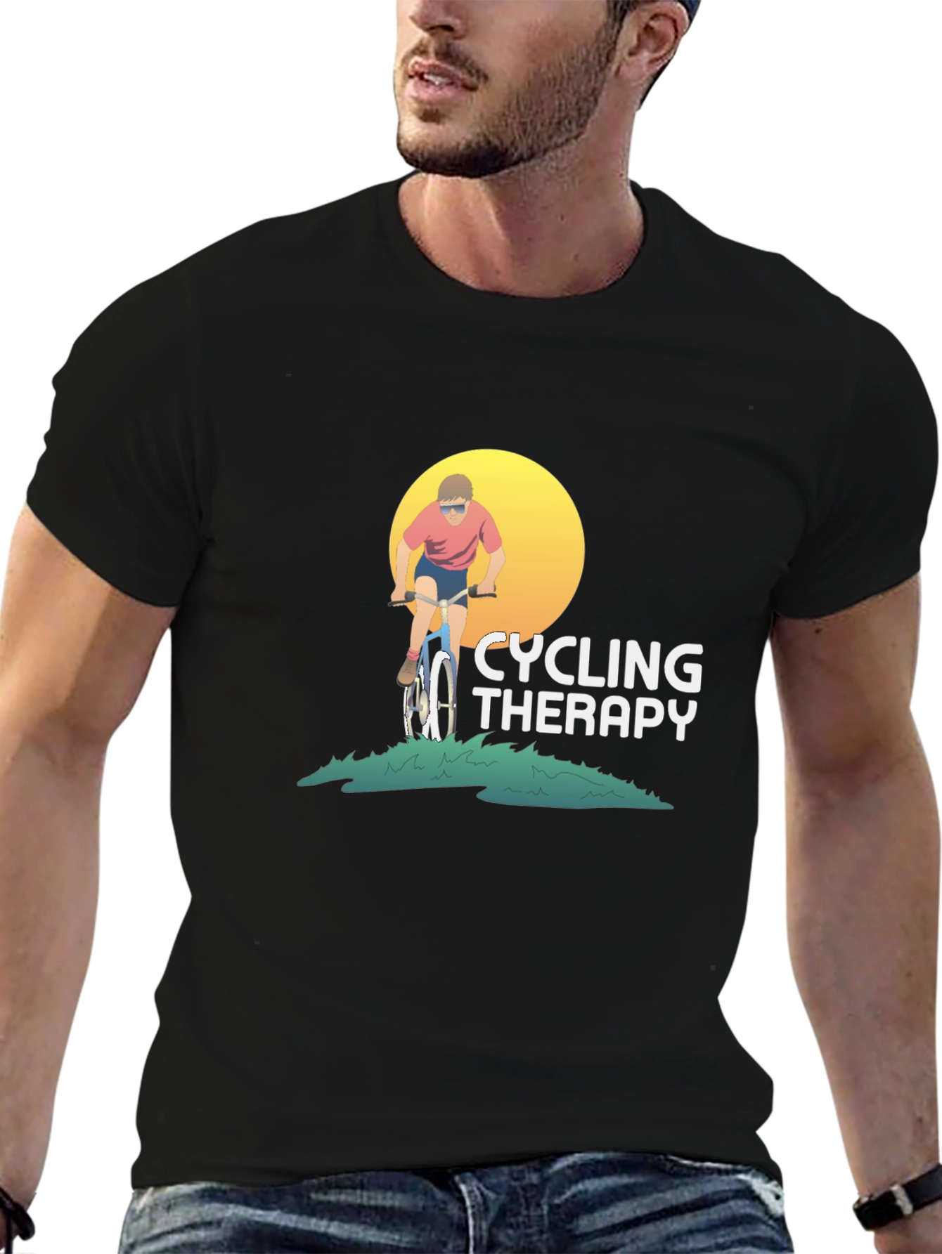 Cycling Therapy Graphic T-Shirt