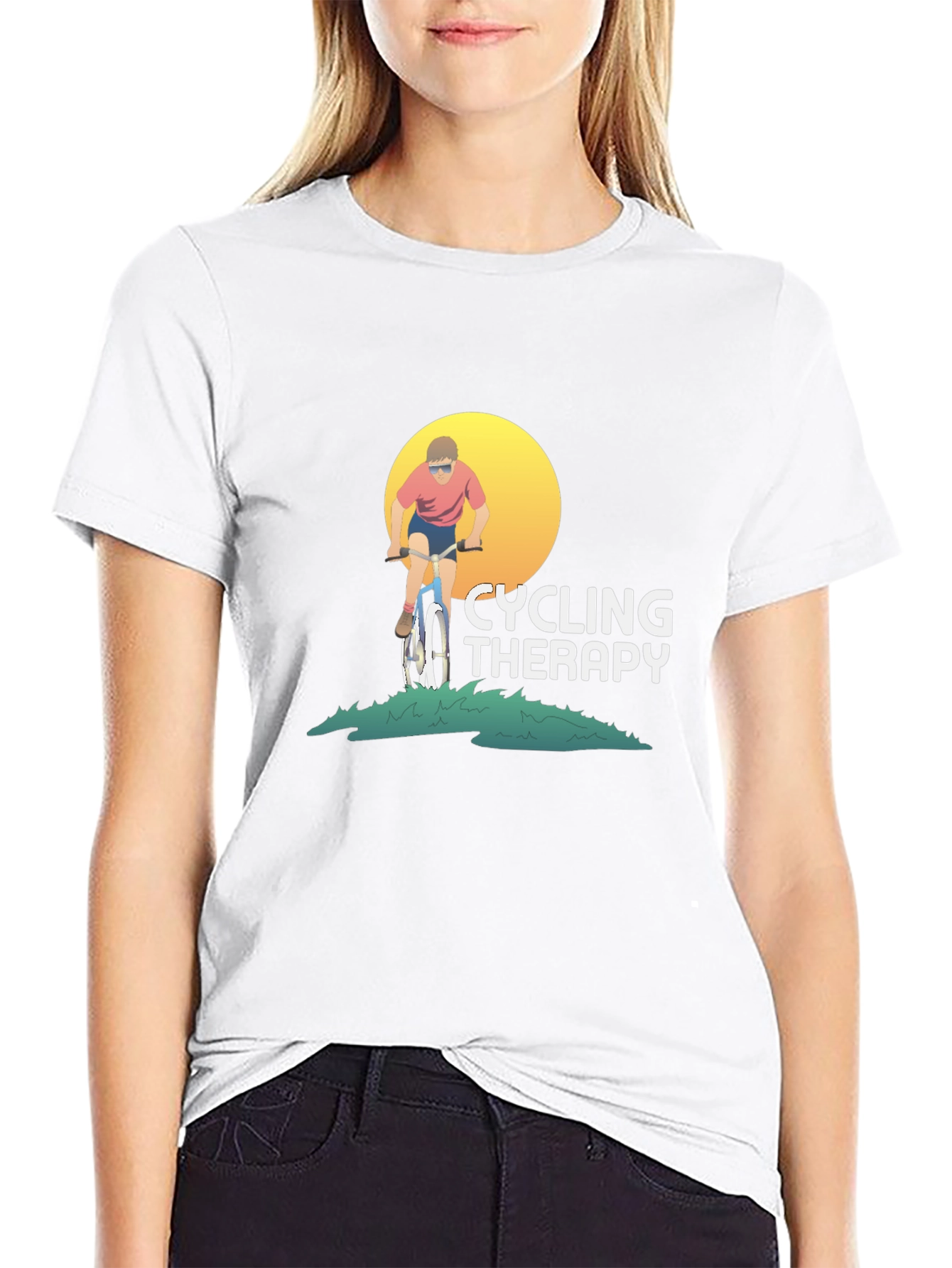 Cycling Therapy Graphic T-Shirt