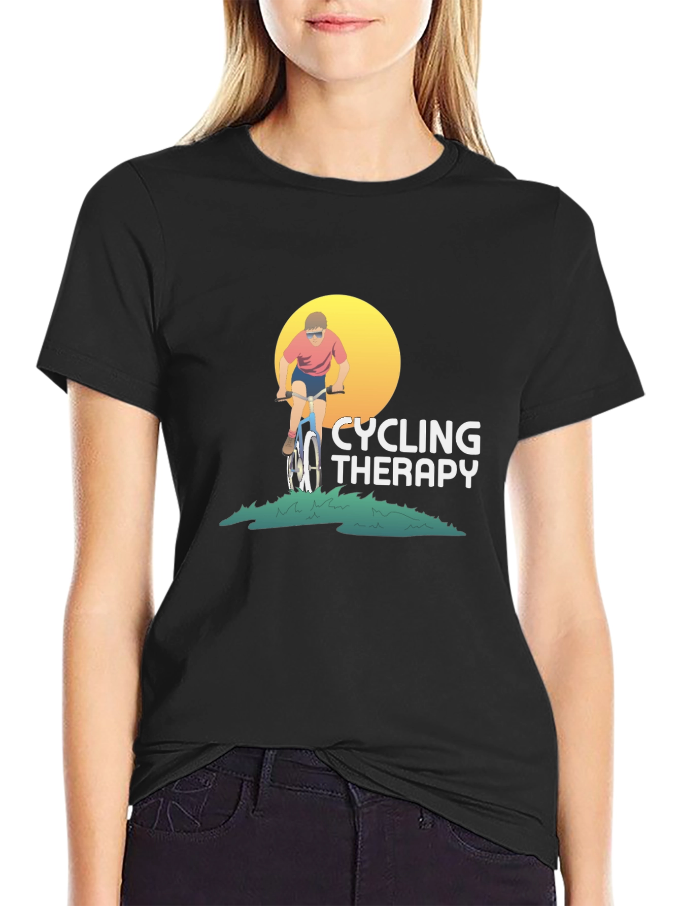 Cycling Therapy Graphic T-Shirt