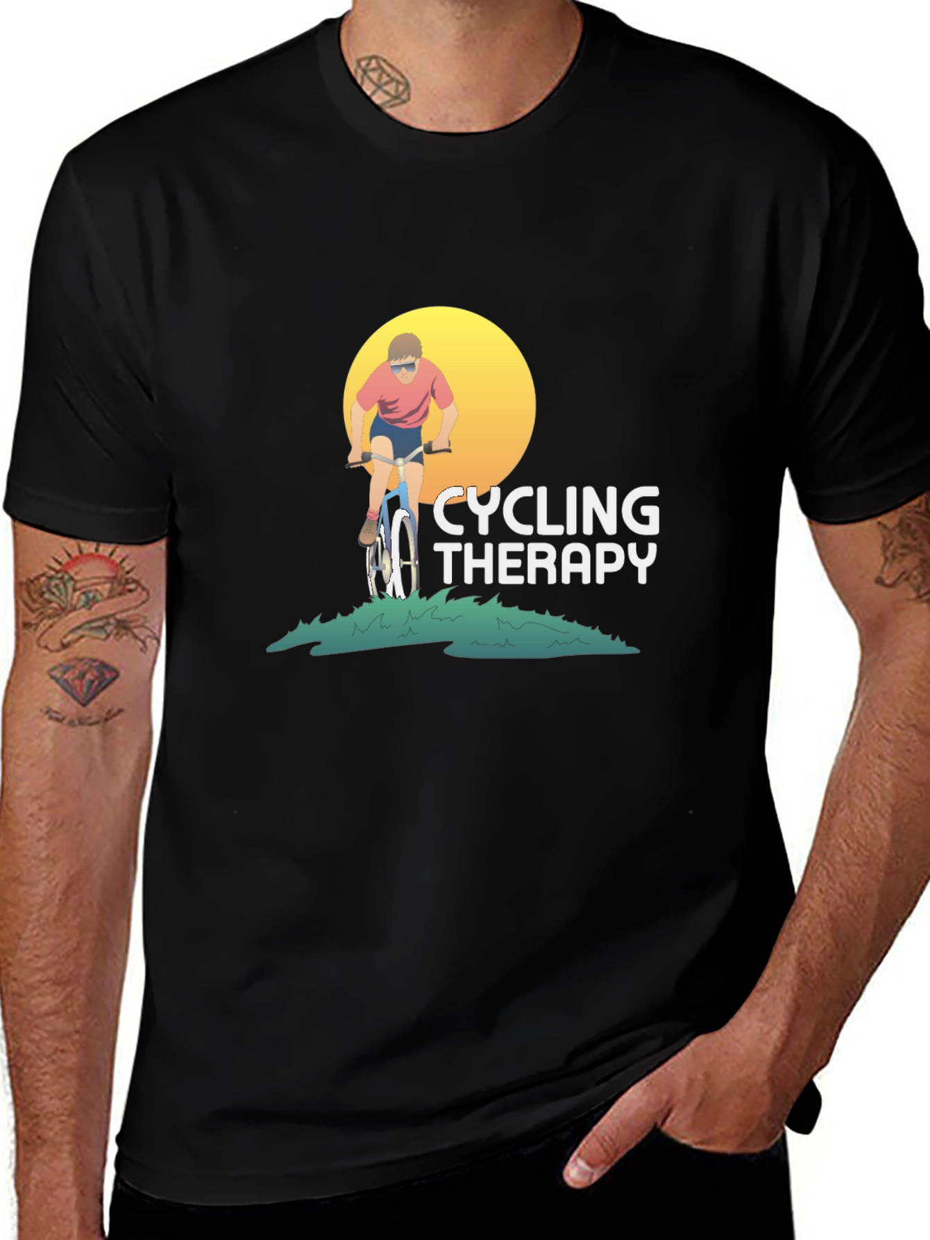 Cycling Therapy Graphic T-Shirt