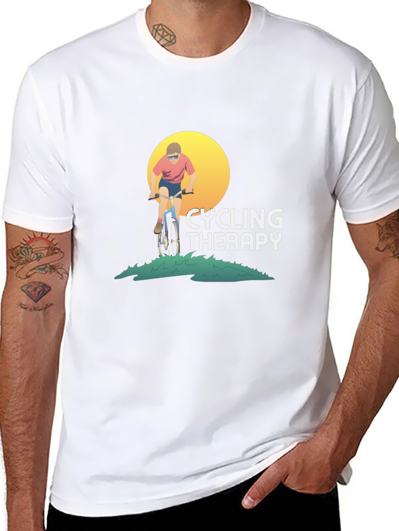 Cycling Therapy Graphic T-Shirt