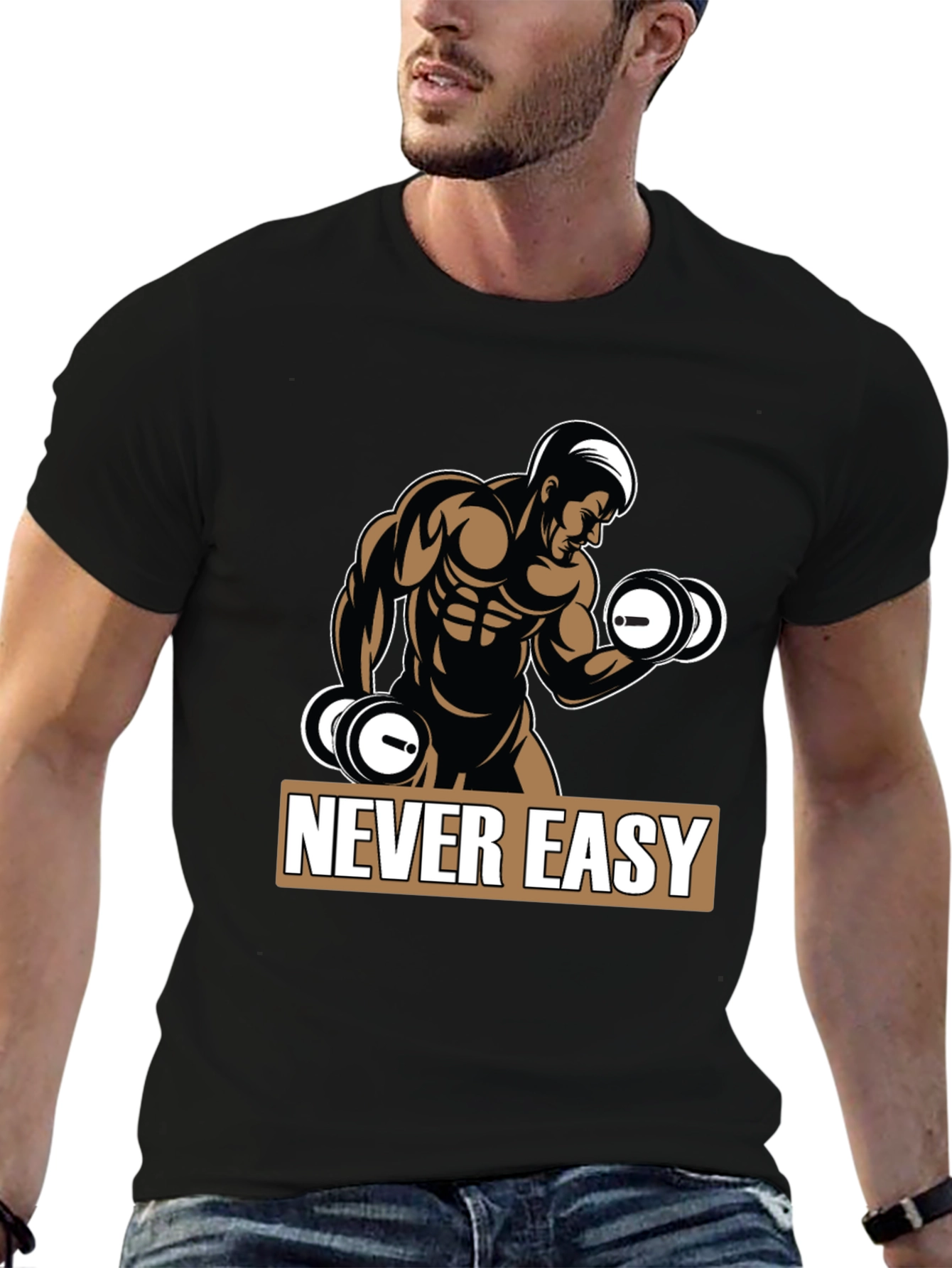 Never Easy Workout T-Shirt