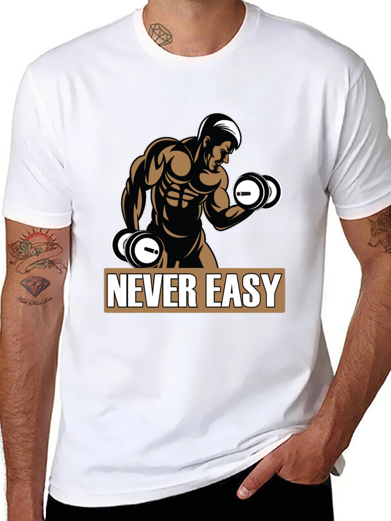 Never Easy Workout T-Shirt