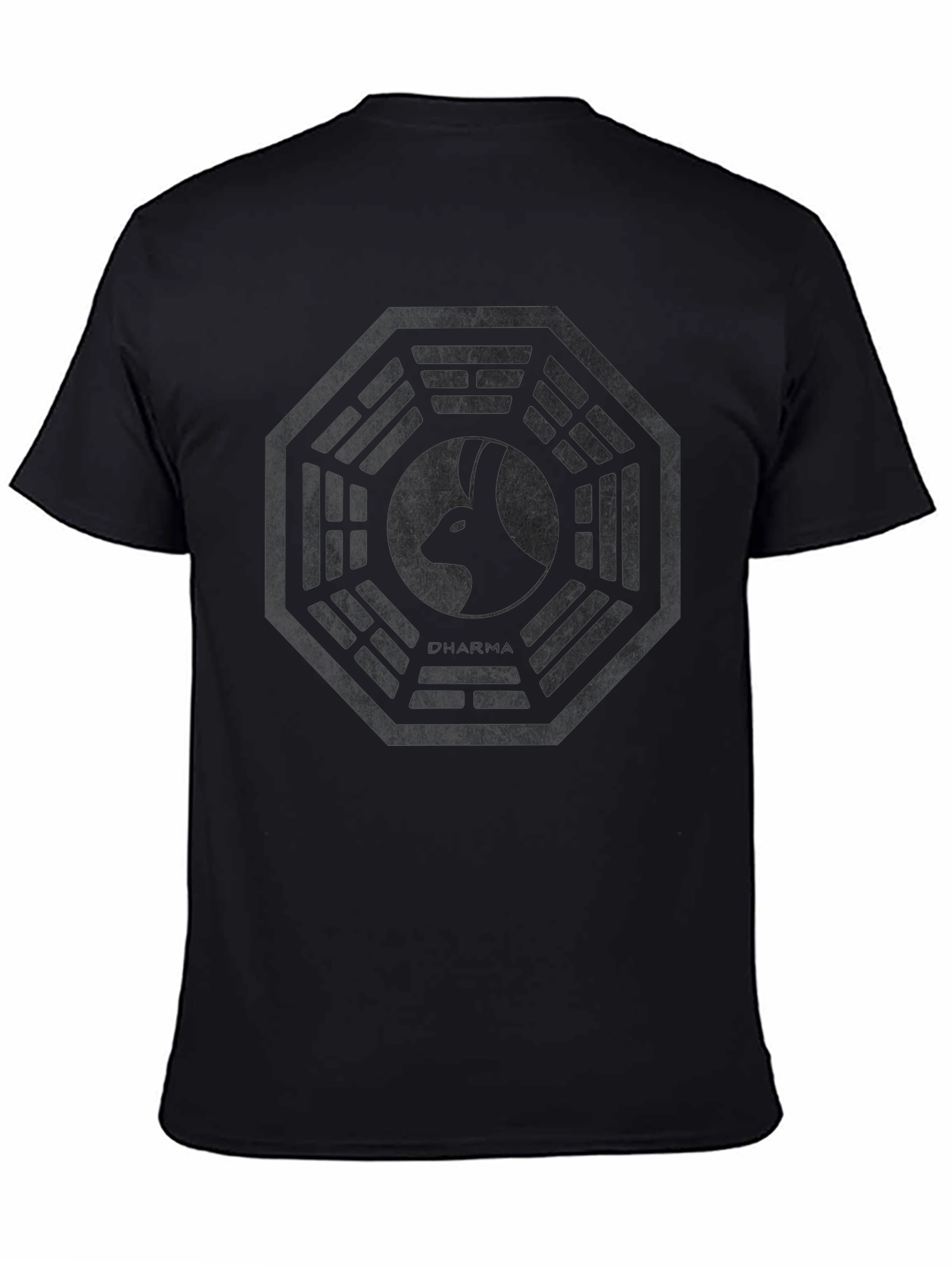 Dharma Initiative Rabbit Logo Black T-Shirt