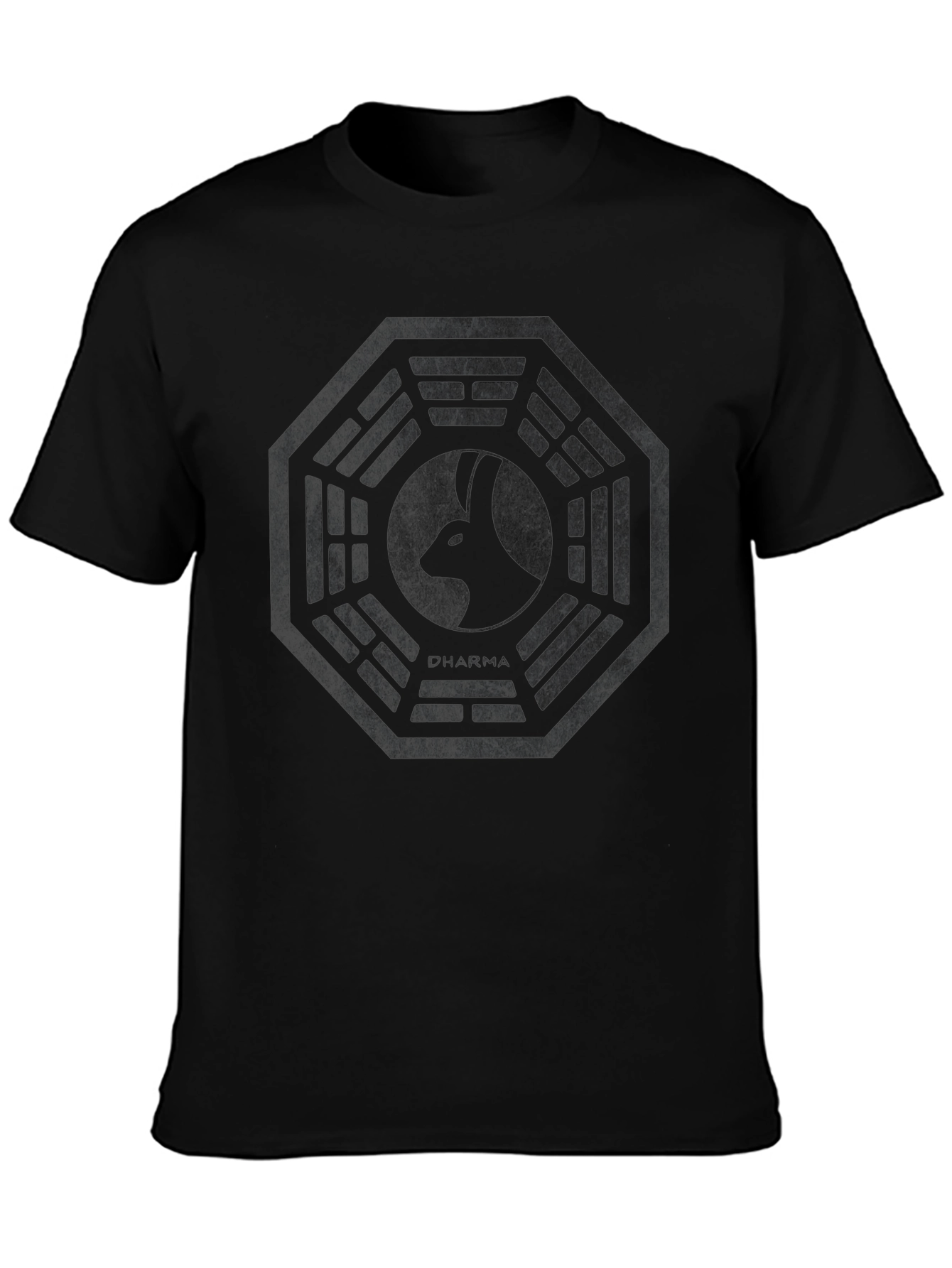 Dharma Initiative Rabbit Logo Black T-Shirt