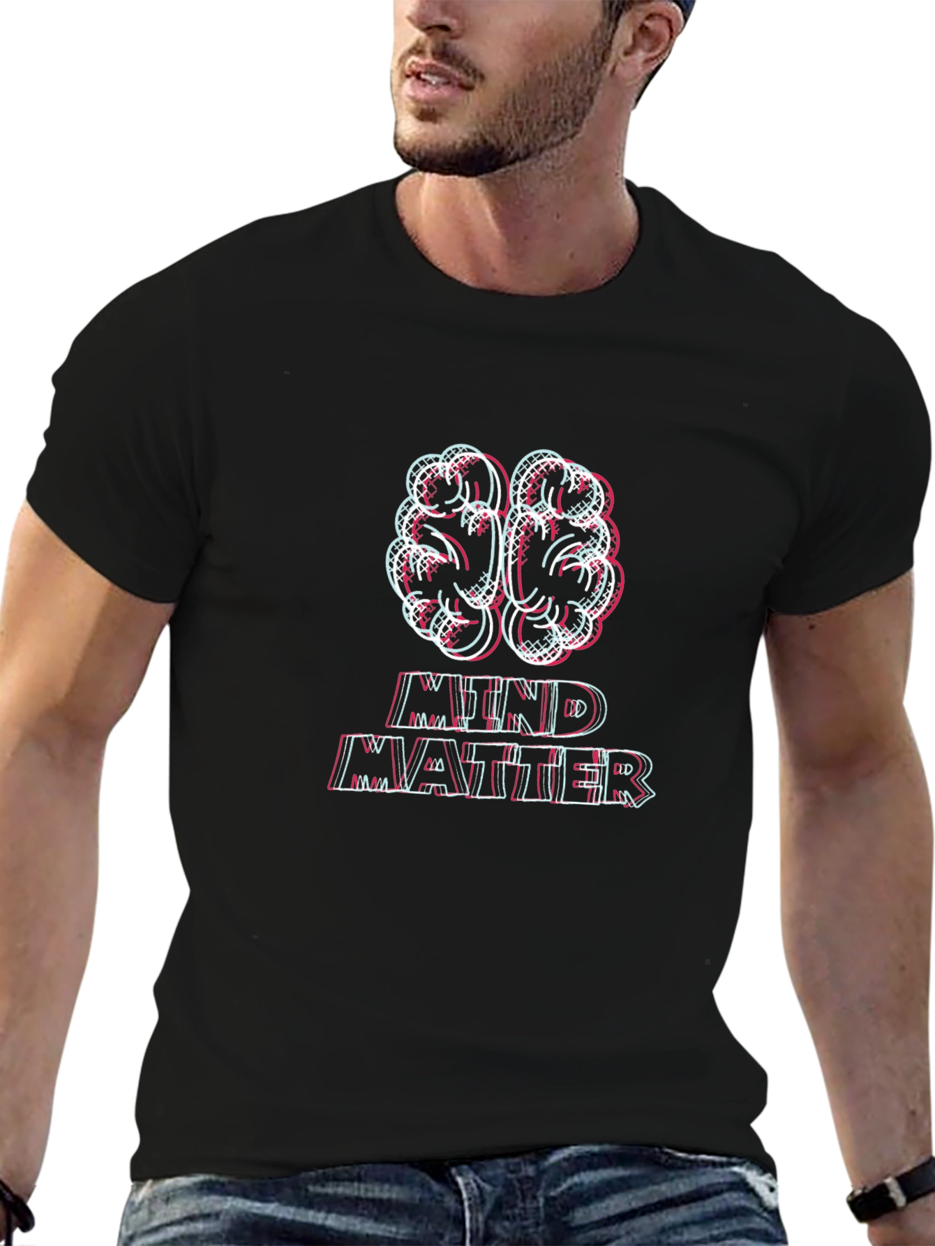 Mind Matter Graphic Tee - Stylish Brain Design