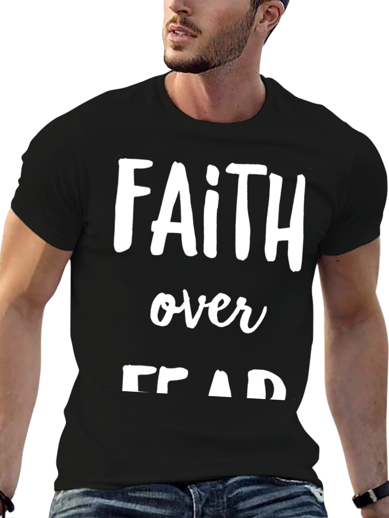 Faith Over Fear T-Shirt - Christian Apparel