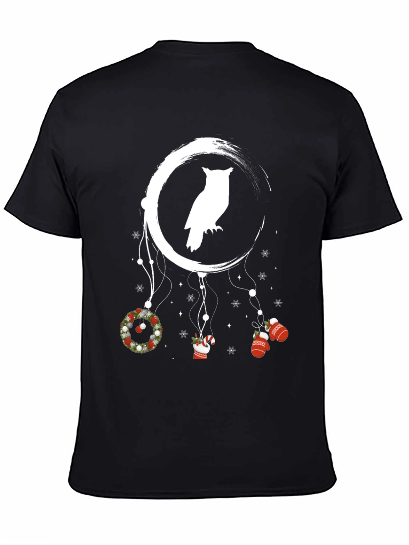 Owl Dreamcatcher Christmas Graphic T-Shirt