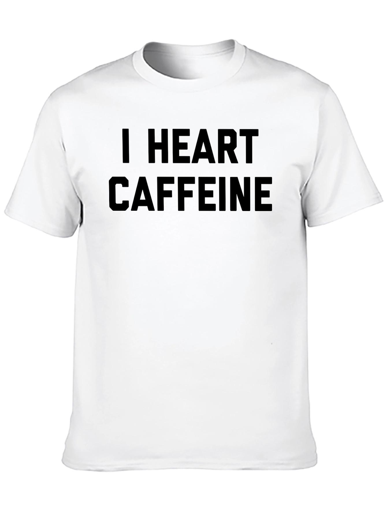 I Heart Caffeine Black T-Shirt