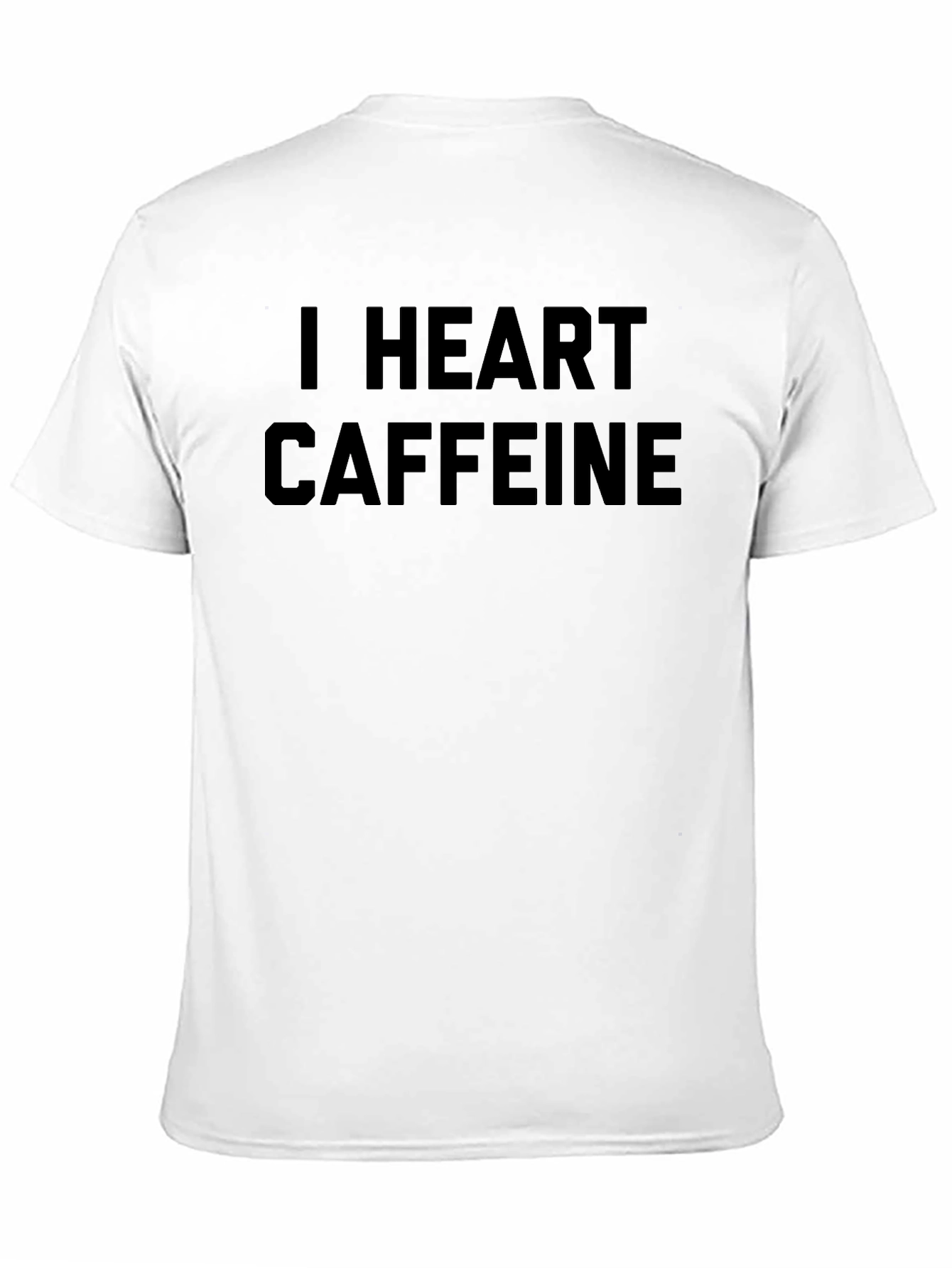 I Heart Caffeine Black T-Shirt