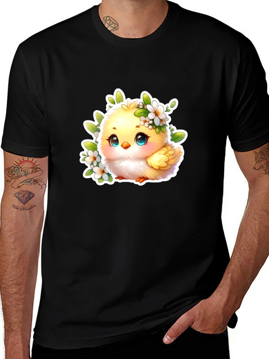 Cute Chick Graphic Tee - Adorable Black T-Shirt