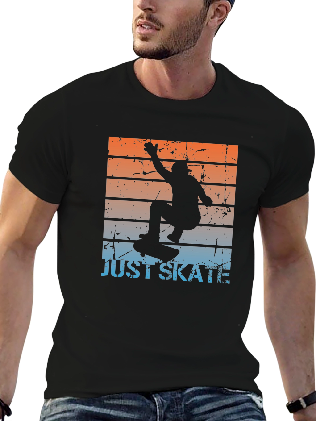 Just Skate T-Shirt Skateboard Graphic Tee