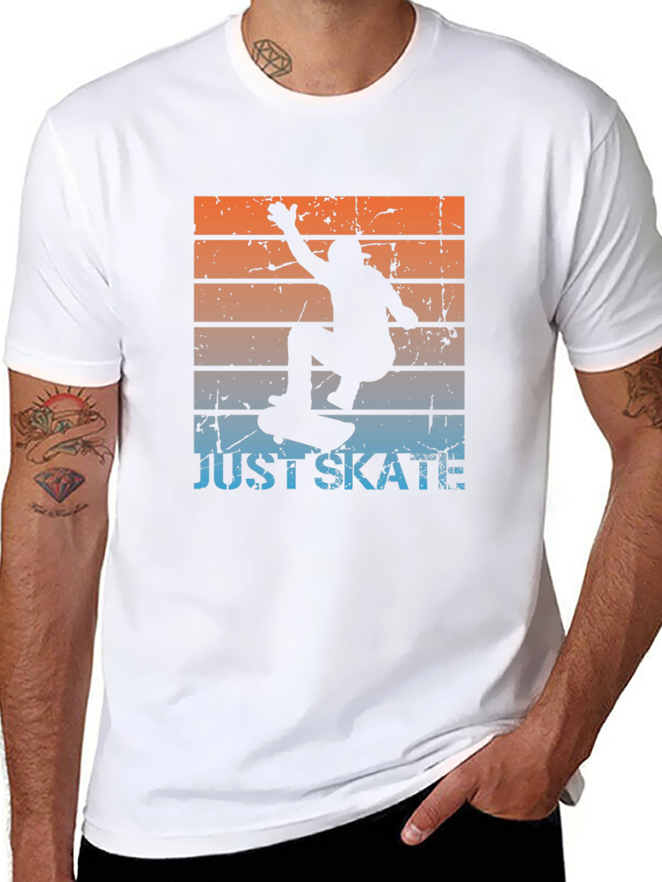 Just Skate T-Shirt Skateboard Graphic Tee