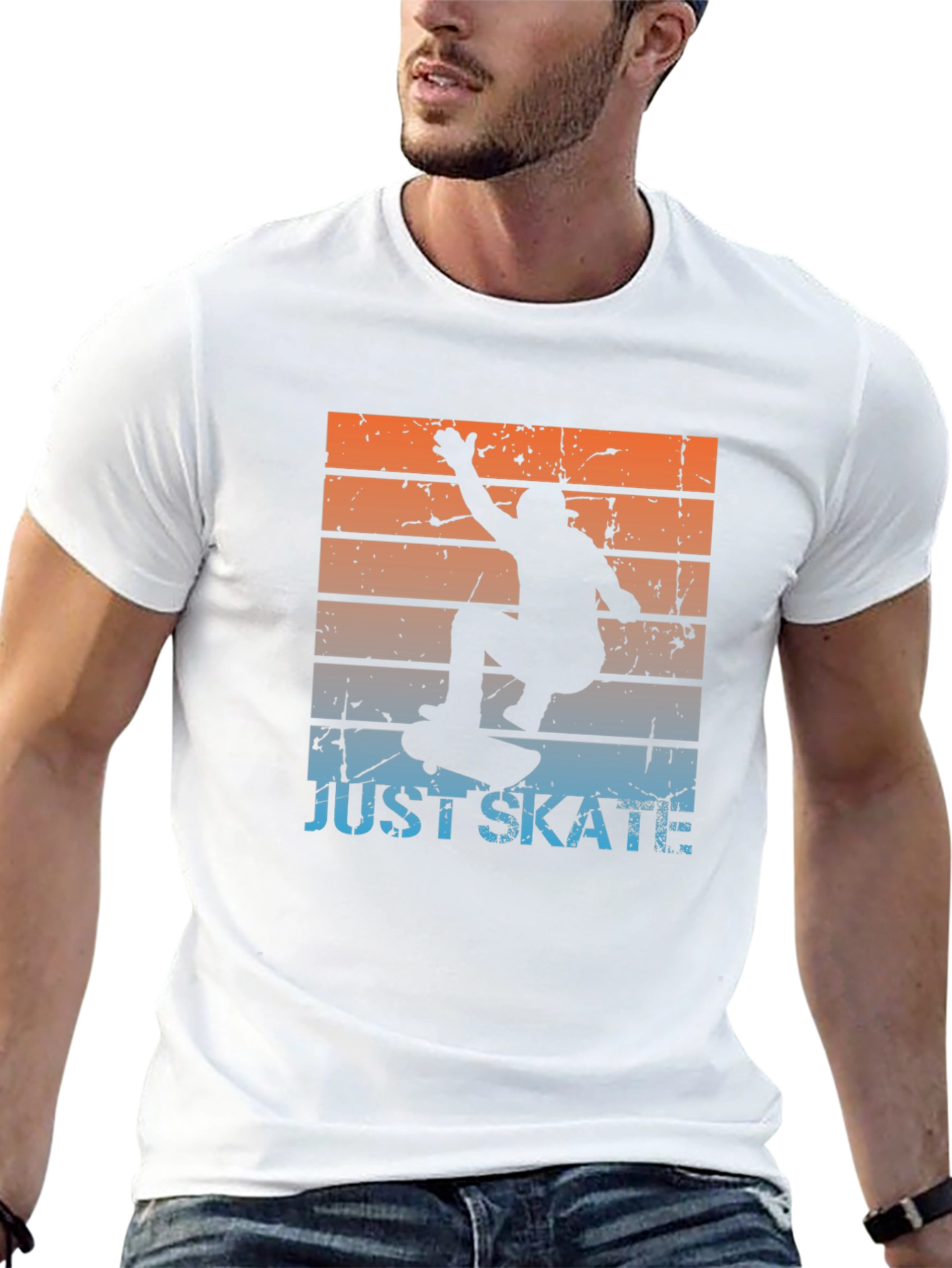 Just Skate T-Shirt Skateboard Graphic Tee