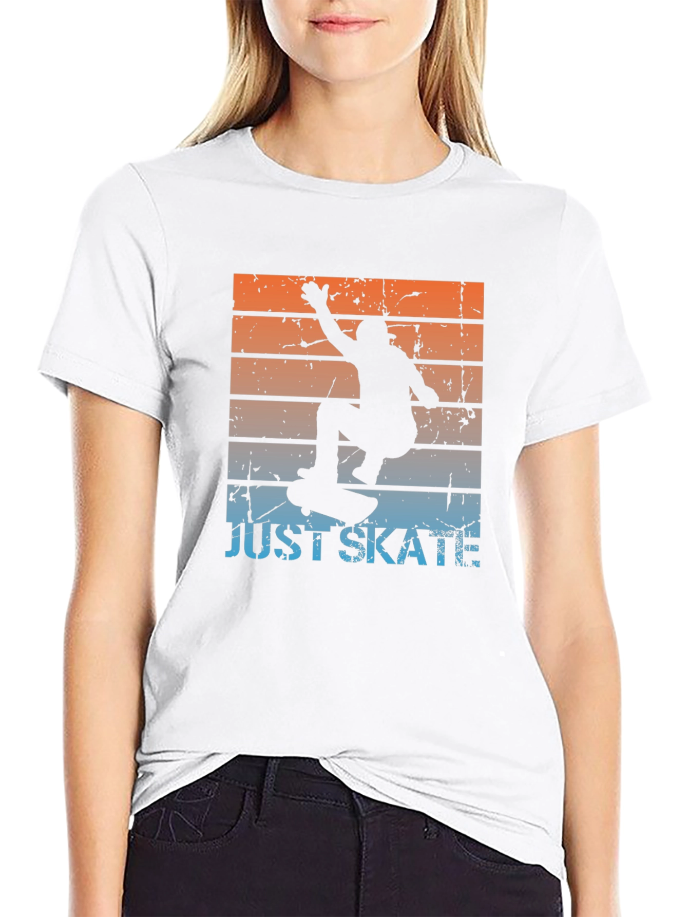 Just Skate T-Shirt Skateboard Graphic Tee