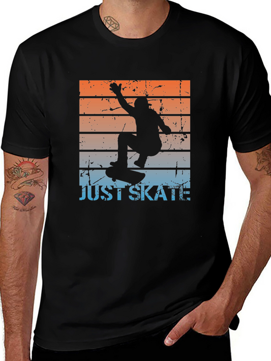 Just Skate T-Shirt Skateboard Graphic Tee