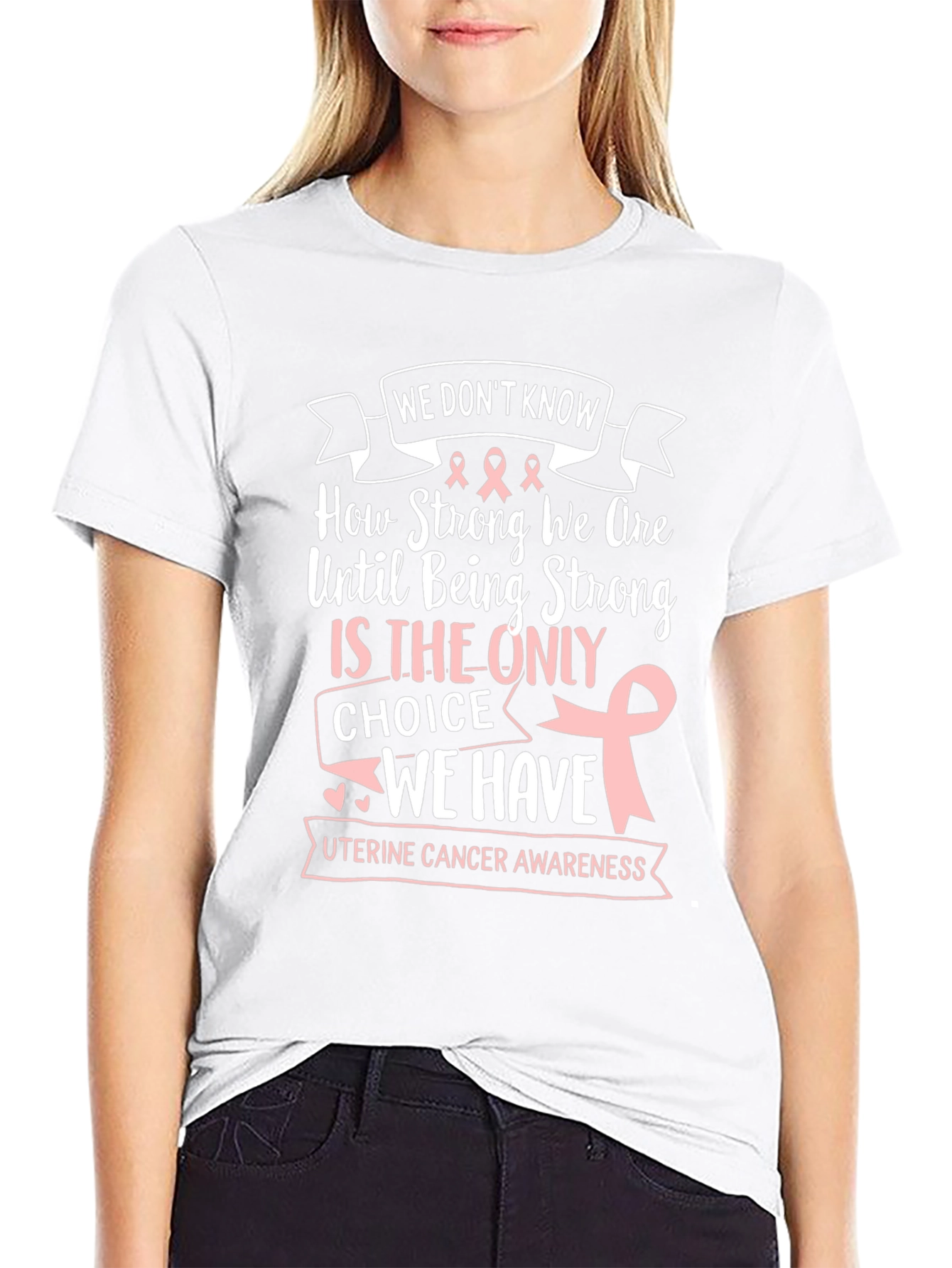 Uterine Cancer Awareness T-Shirt - Strong Women