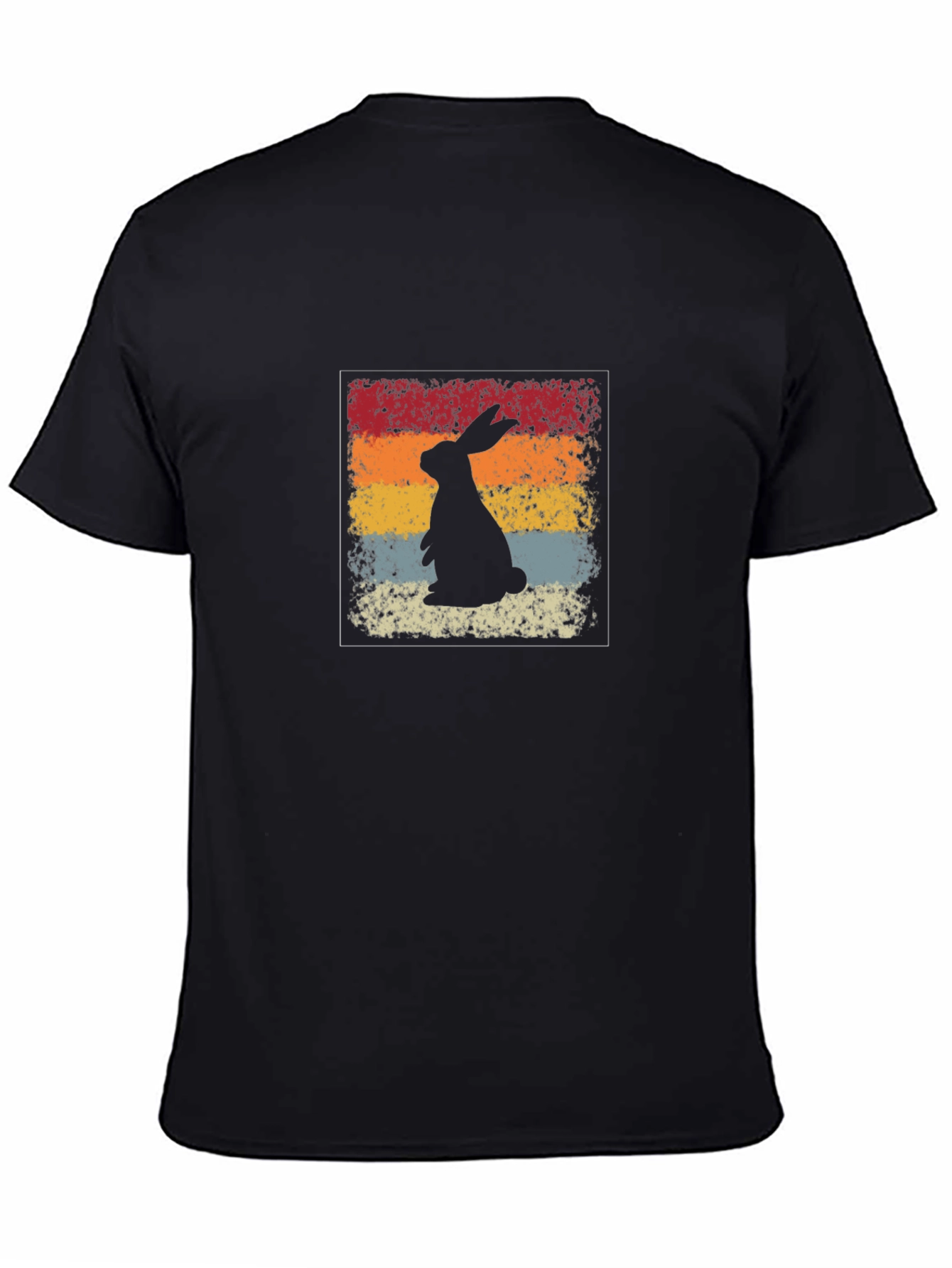 Retro Bunny Graphic Tee - Soft Cotton Blend