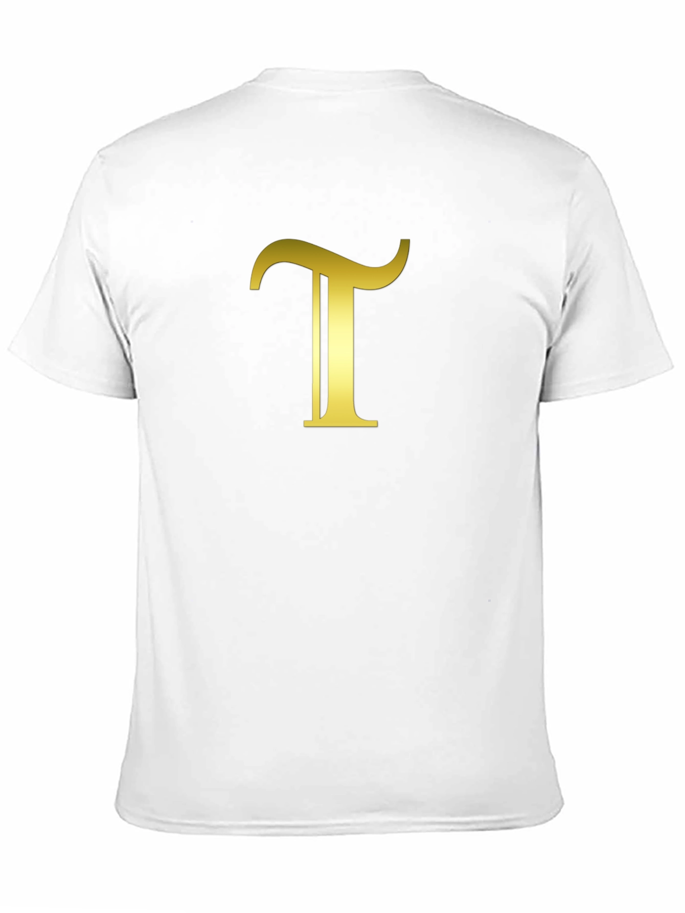 Gold Letter T Black T-Shirt