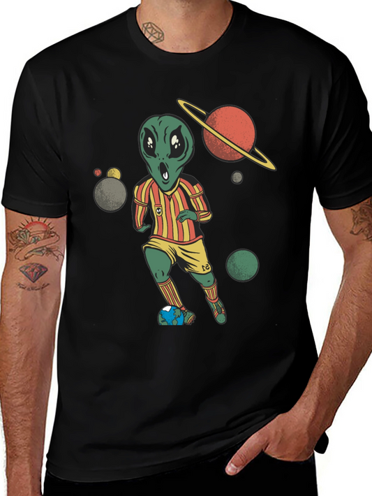 Alien Soccer Player Graphic Tee - Out of this World Style