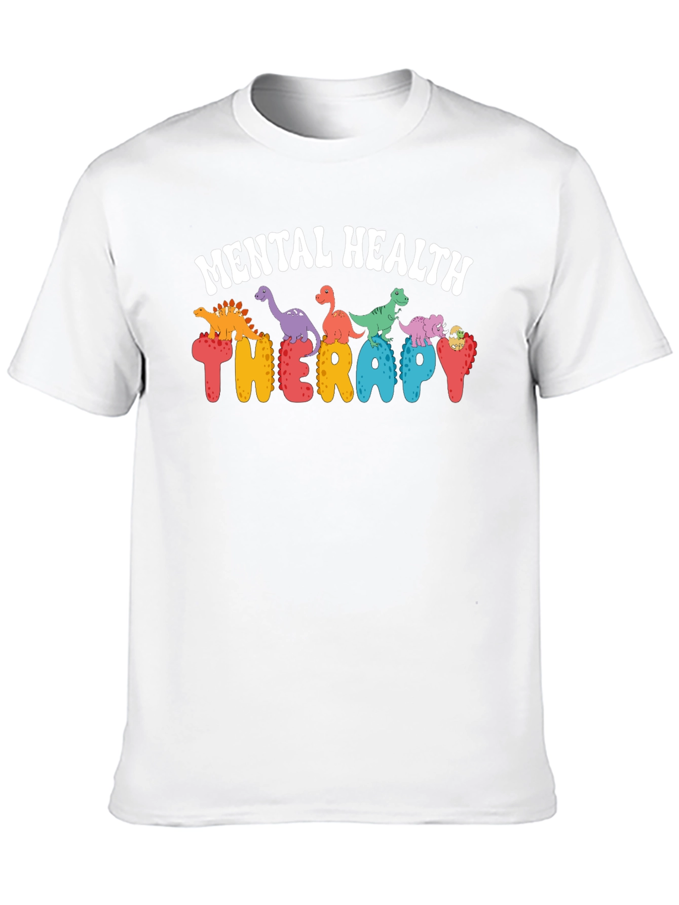 Mental Health Therapy Dinosaur T-Shirt