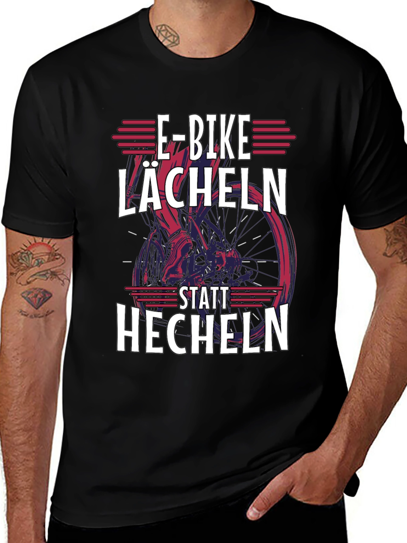 E-Bike Lächeln T-Shirt - Stylish Rider Tee