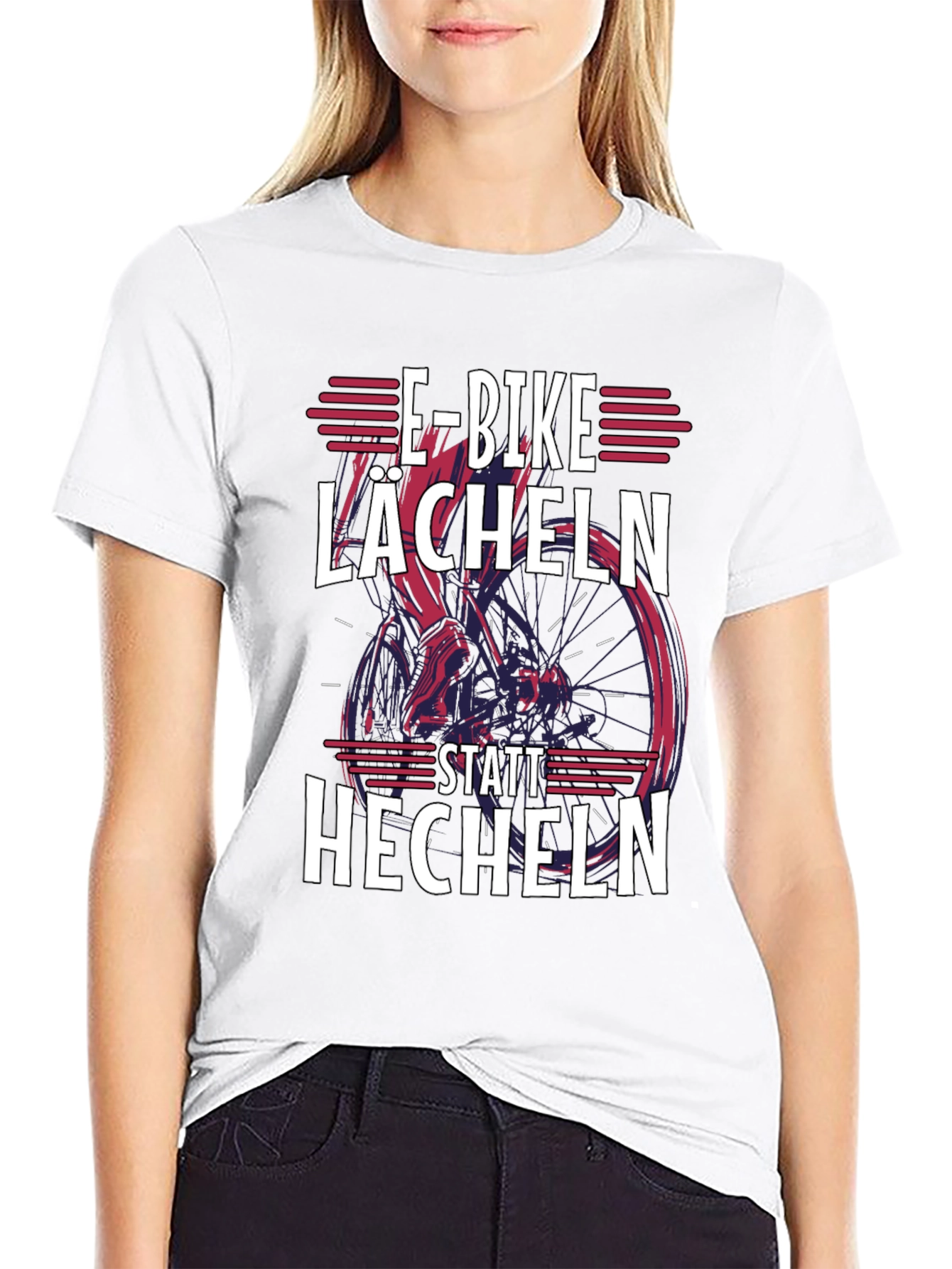 E-Bike Lächeln T-Shirt - Stylish Rider Tee