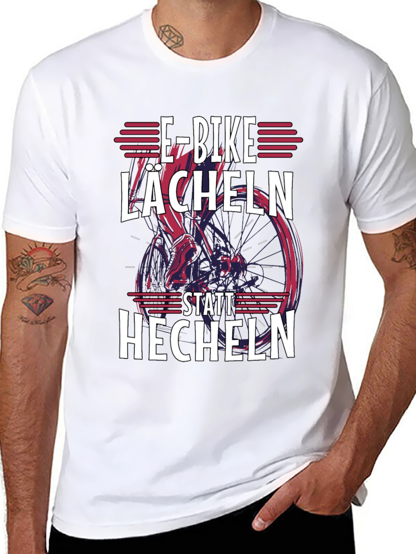E-Bike Lächeln T-Shirt - Stylish Rider Tee