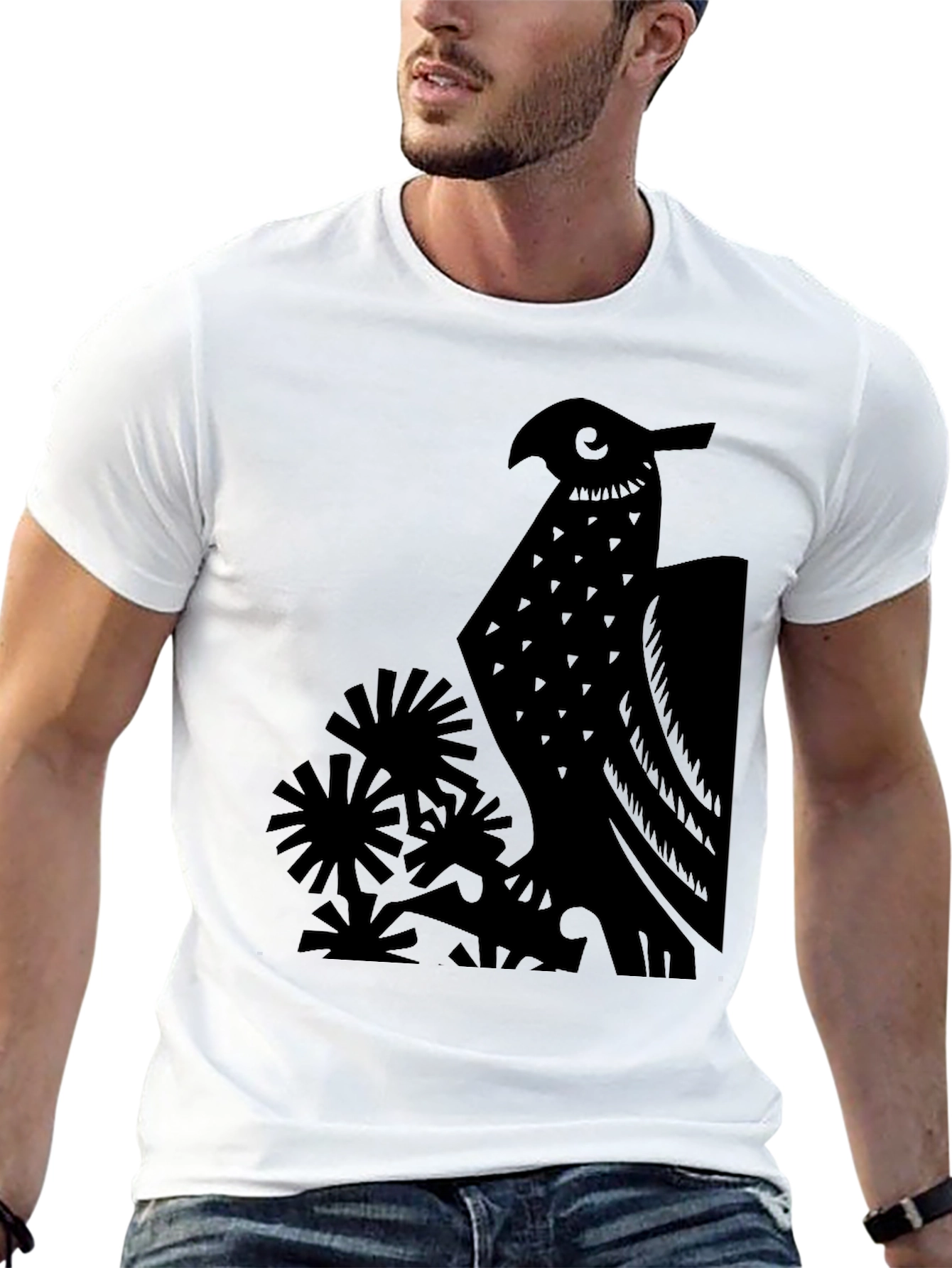 Black Eagle Graphic Tee - Stylish Mens T-Shirt