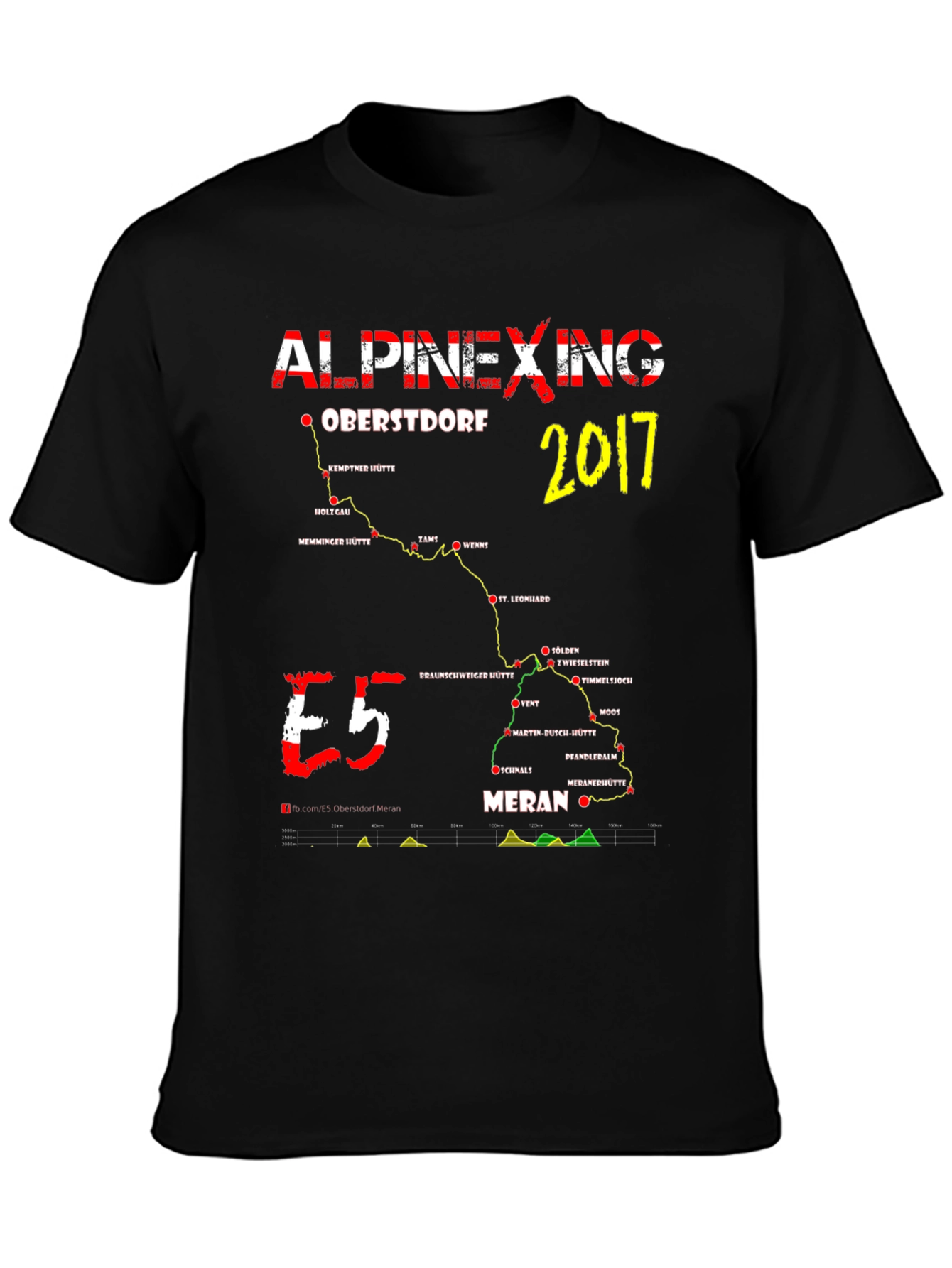 Alpinexing Oberstdorf Meran E5 T-Shirt