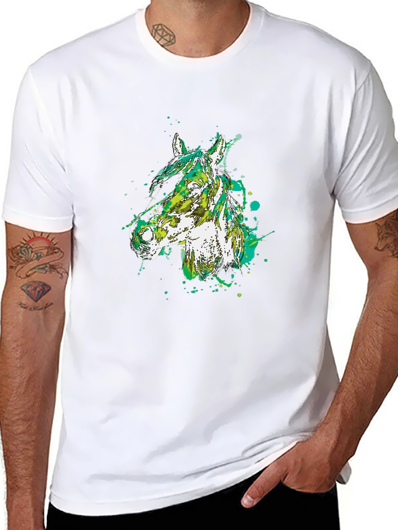 Abstract Horse Graphic Tee
