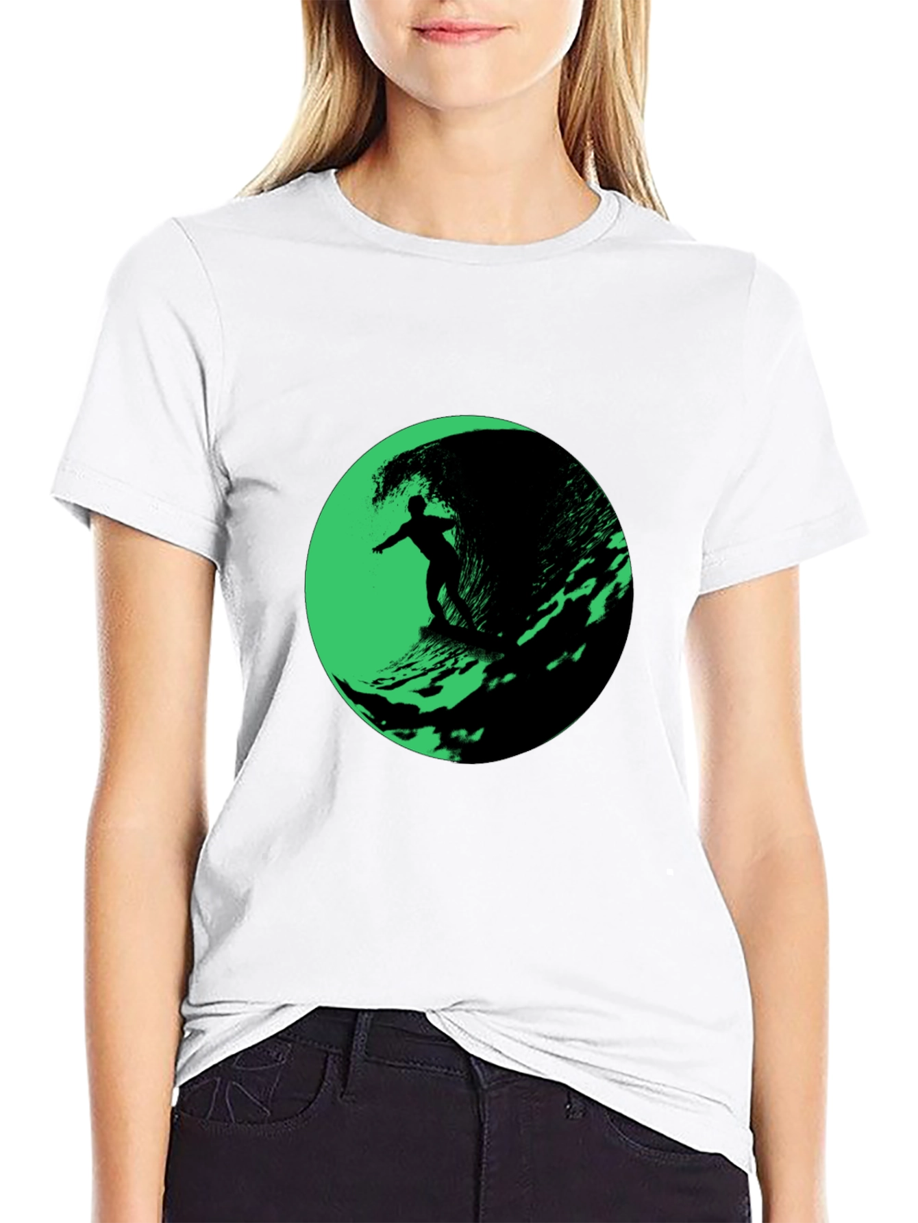 Surfer Wave Graphic T-Shirt