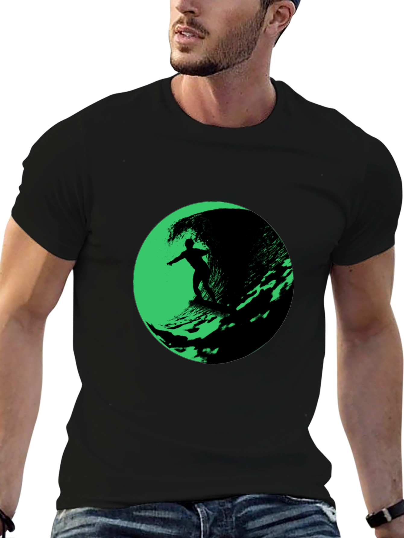 Surfer Wave Graphic T-Shirt