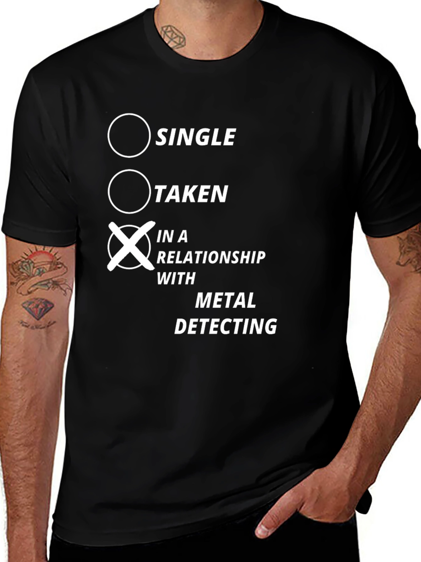 Metal Detecting Relationship T-Shirt - Funny Hobby Tee