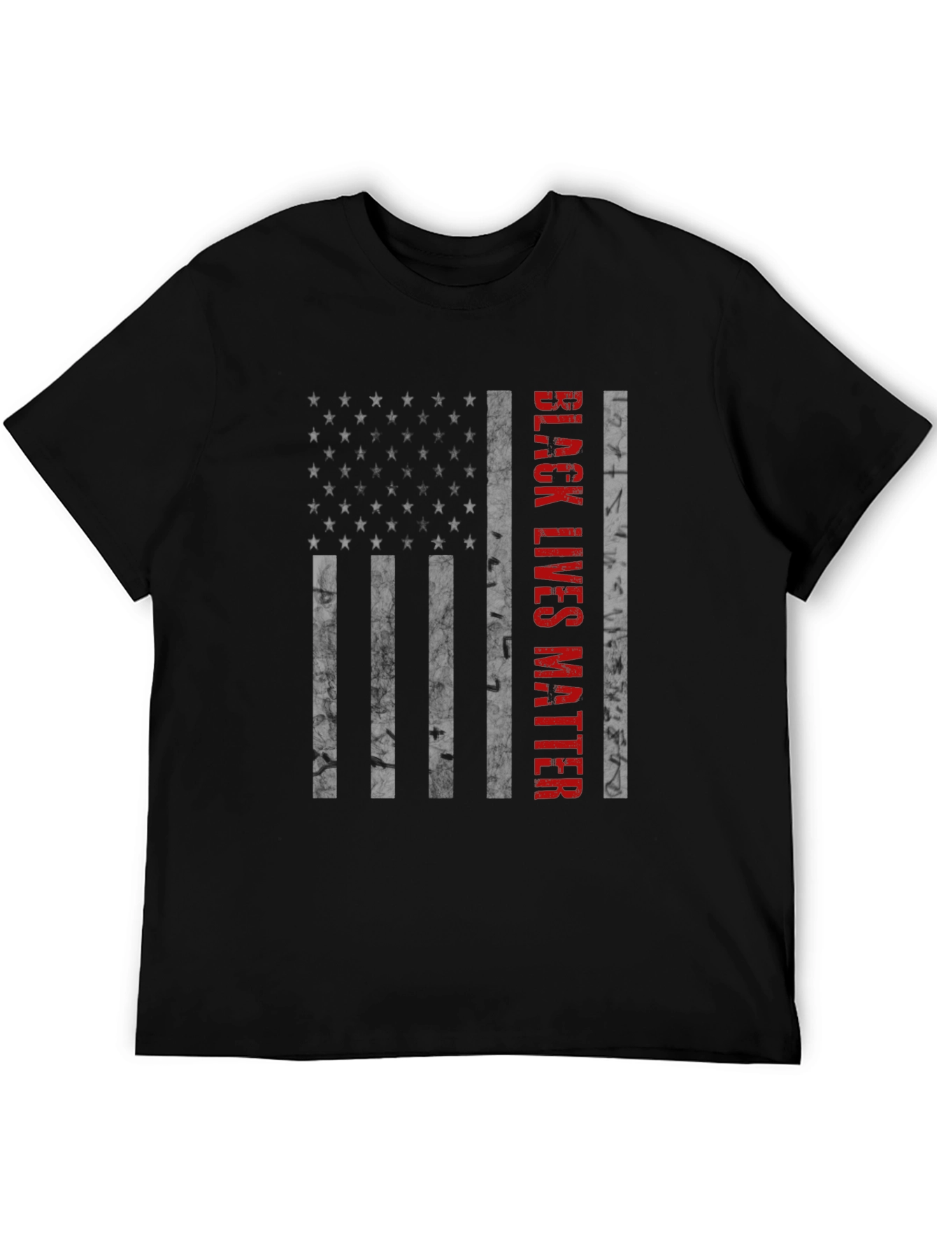 Black Lives Matter American Flag Graphic Tee