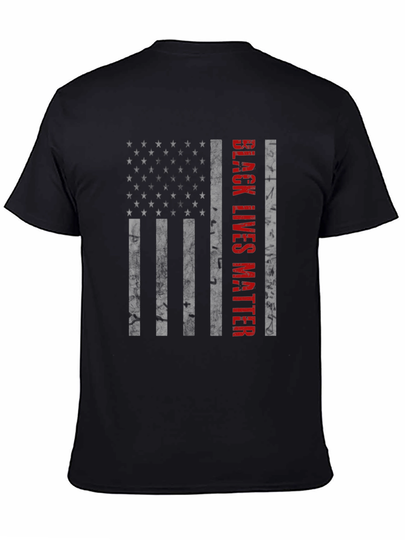 Black Lives Matter American Flag Graphic Tee