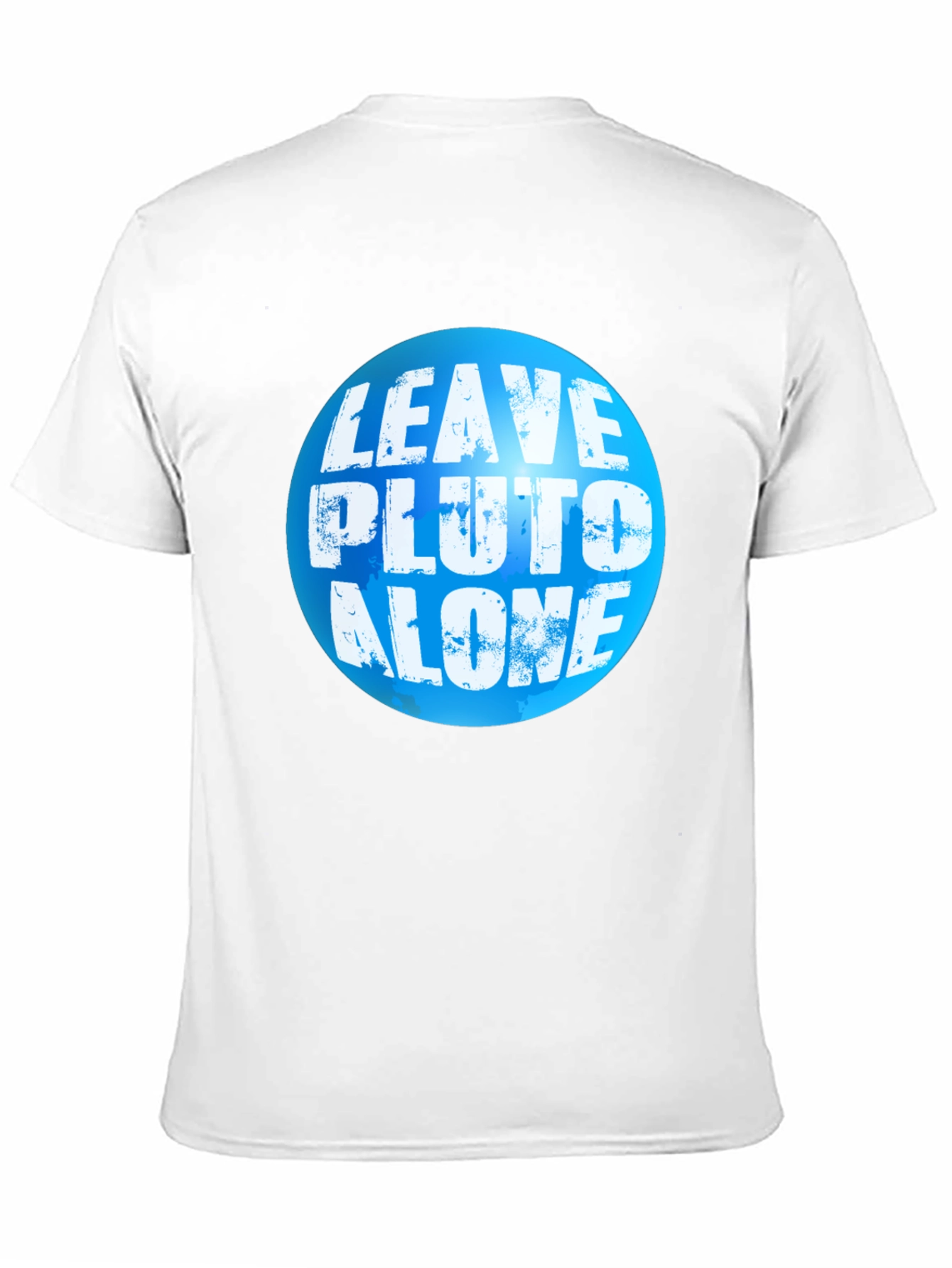 Leave Pluto Alone T-Shirt - Black Crew Neck Tee