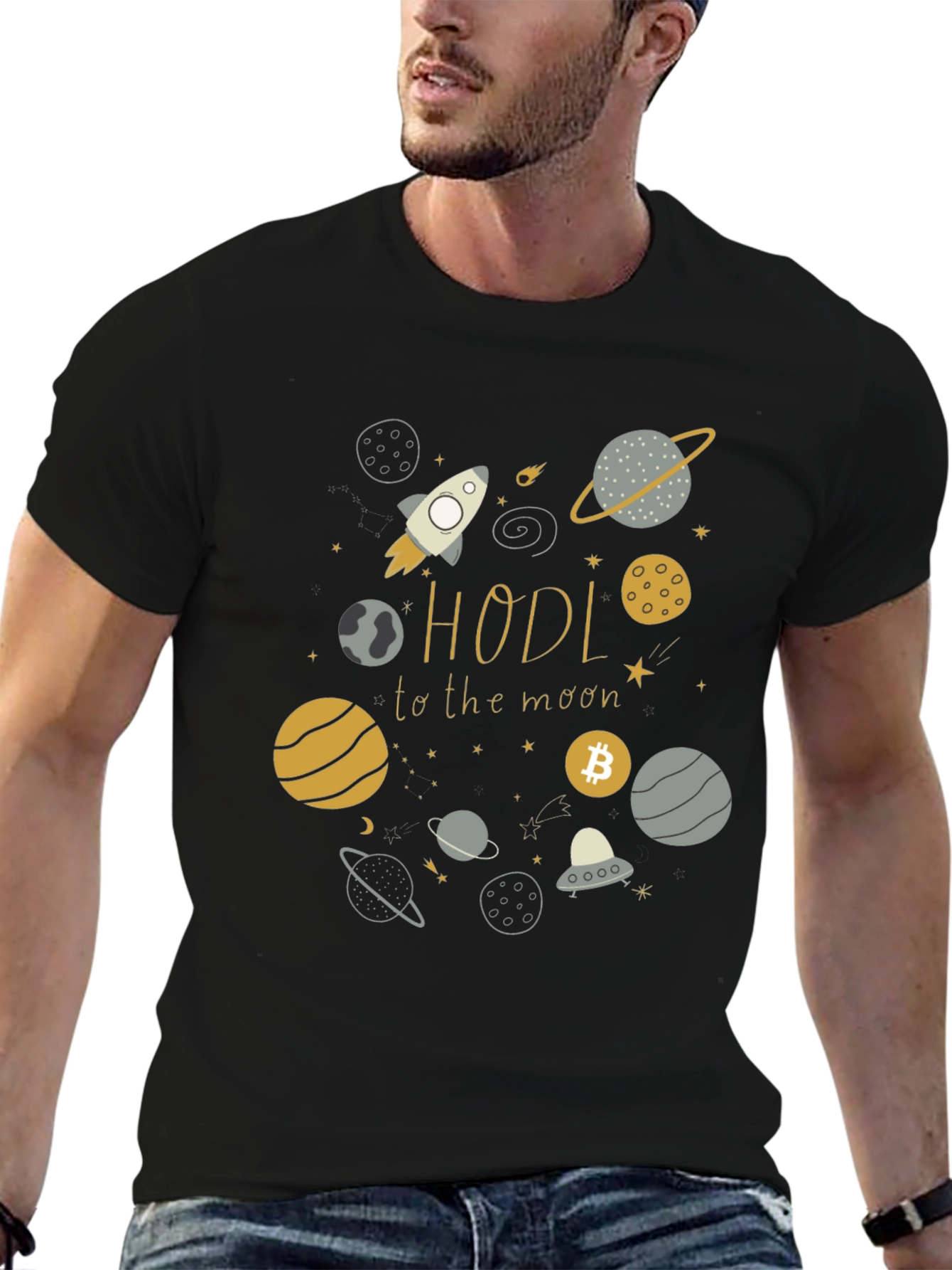 HODL to the Moon Crypto T-Shirt