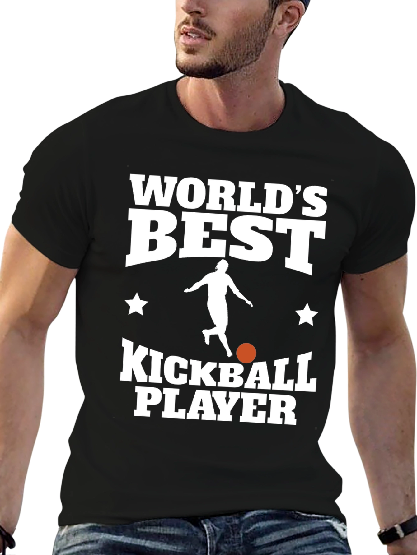 Worlds Best Kickball Player Graphic Tee