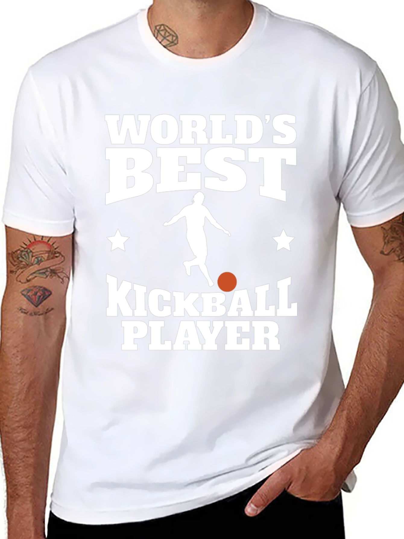 Worlds Best Kickball Player Graphic Tee
