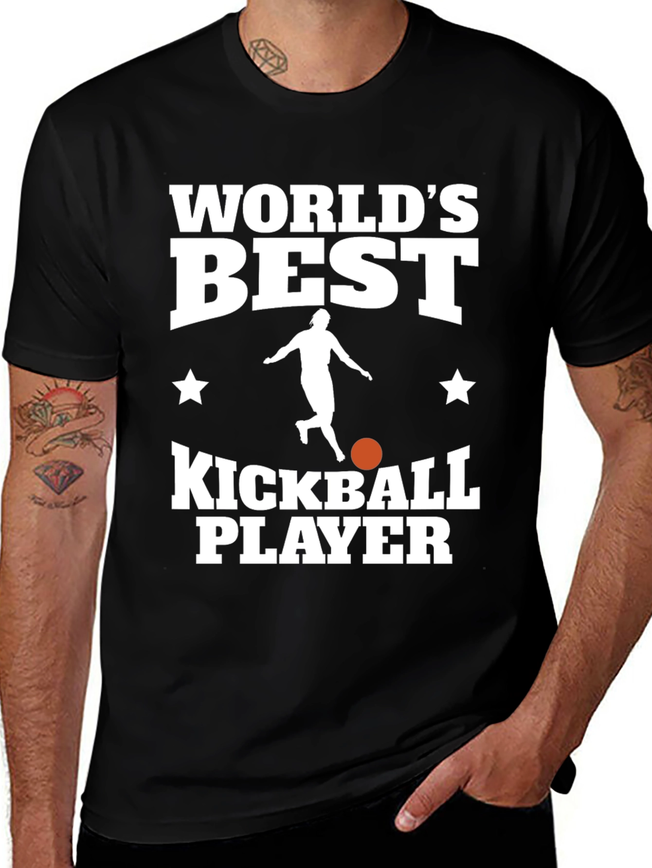 Worlds Best Kickball Player Graphic Tee