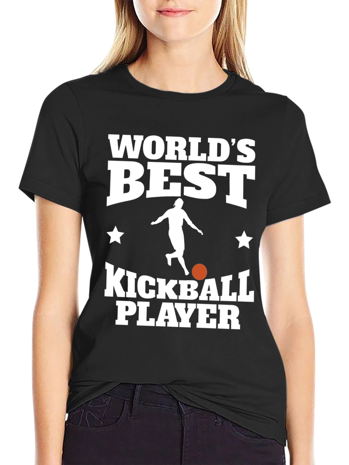 Worlds Best Kickball Player Graphic Tee