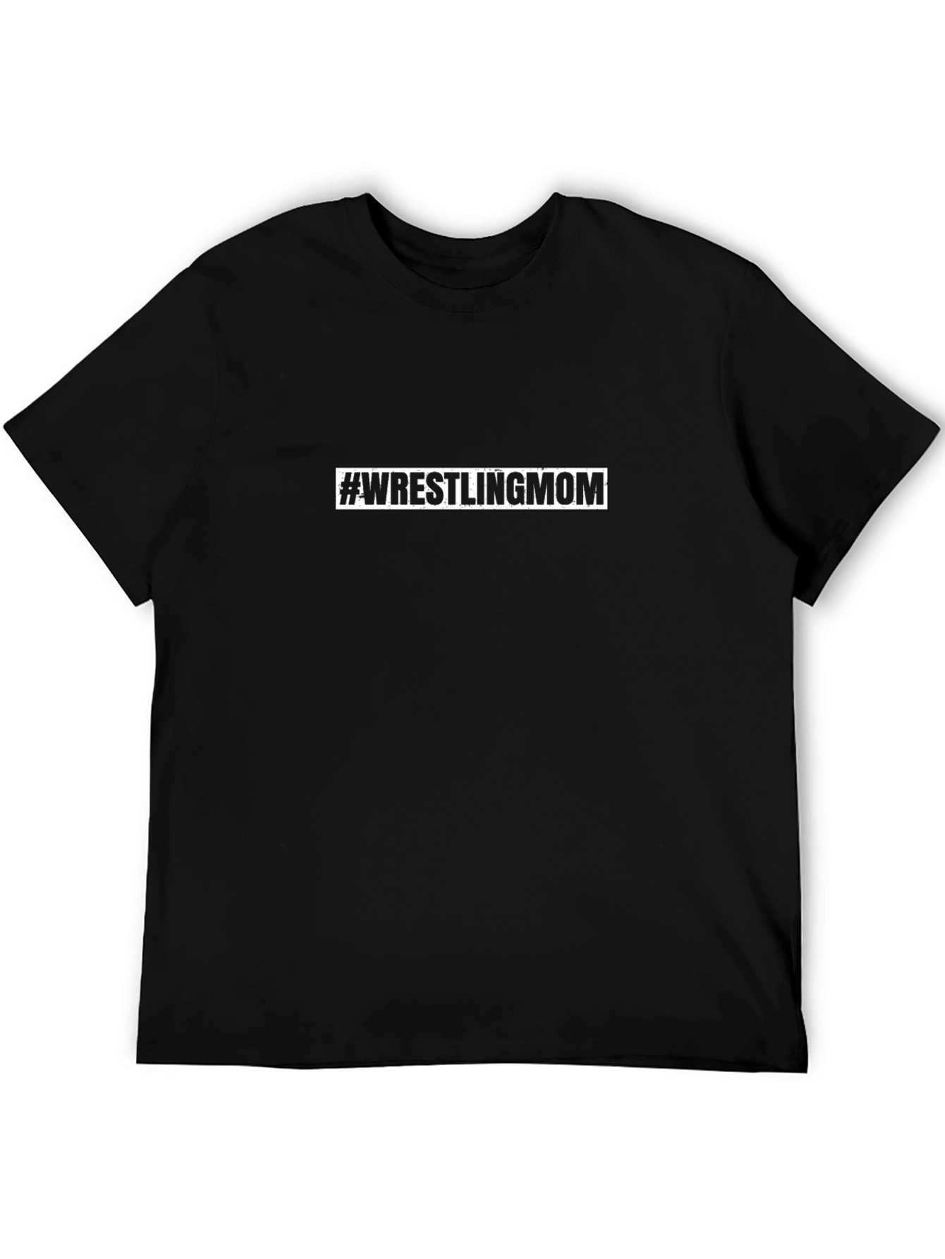 #WrestlingMom Graphic Tee - Black