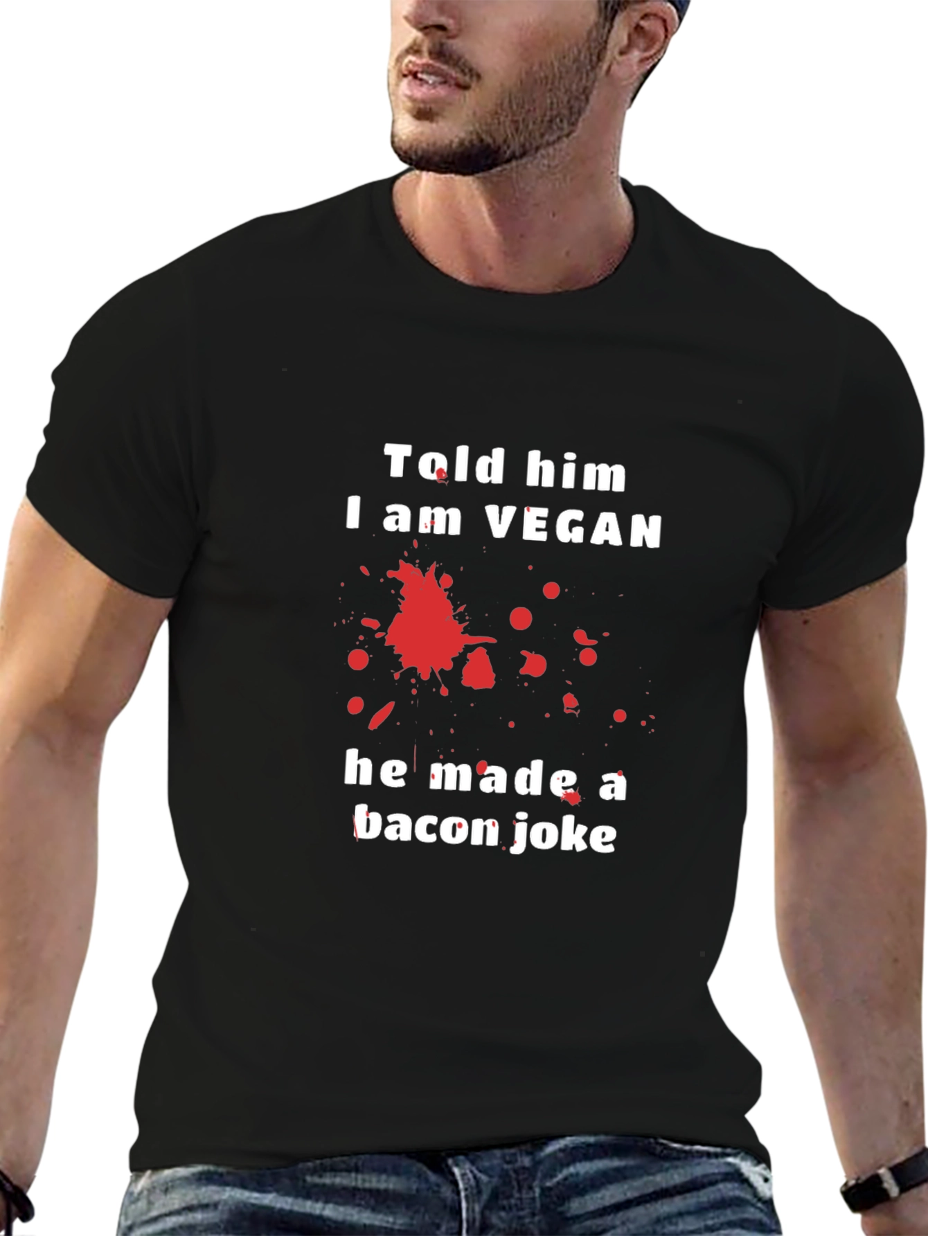 Vegan Humor Graphic T-Shirt