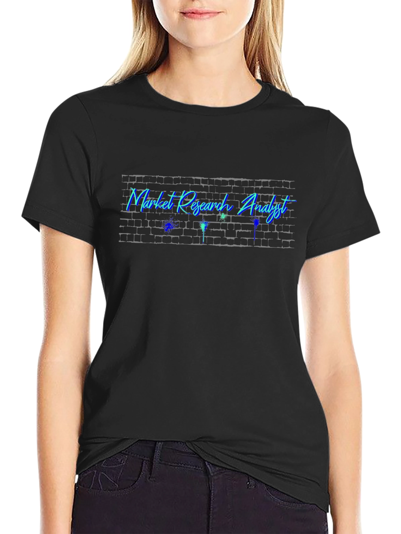 Market Research Analyst Graphic Tee - Black