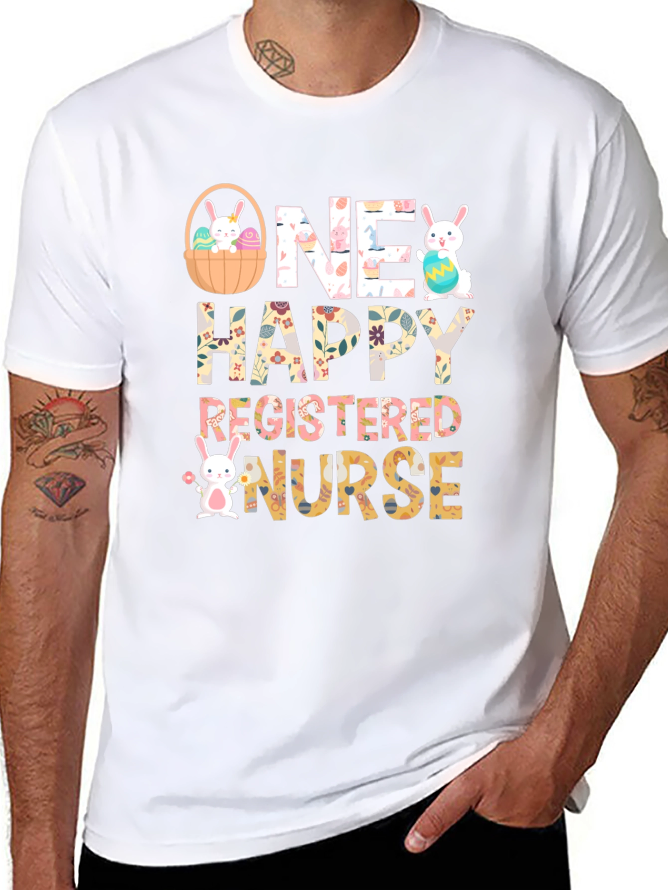 One Happy Registered Nurse Easter T-Shirt