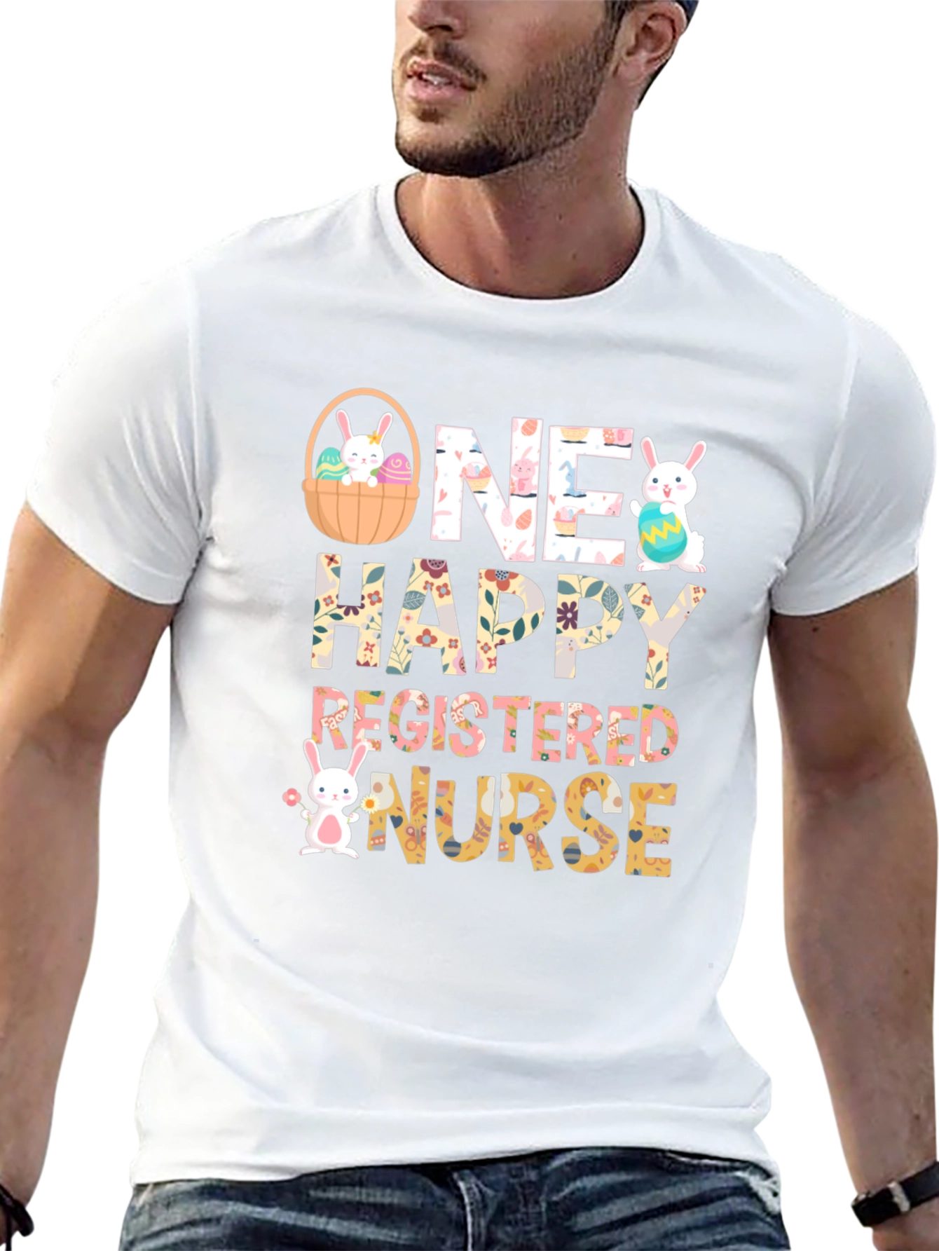 One Happy Registered Nurse Easter T-Shirt