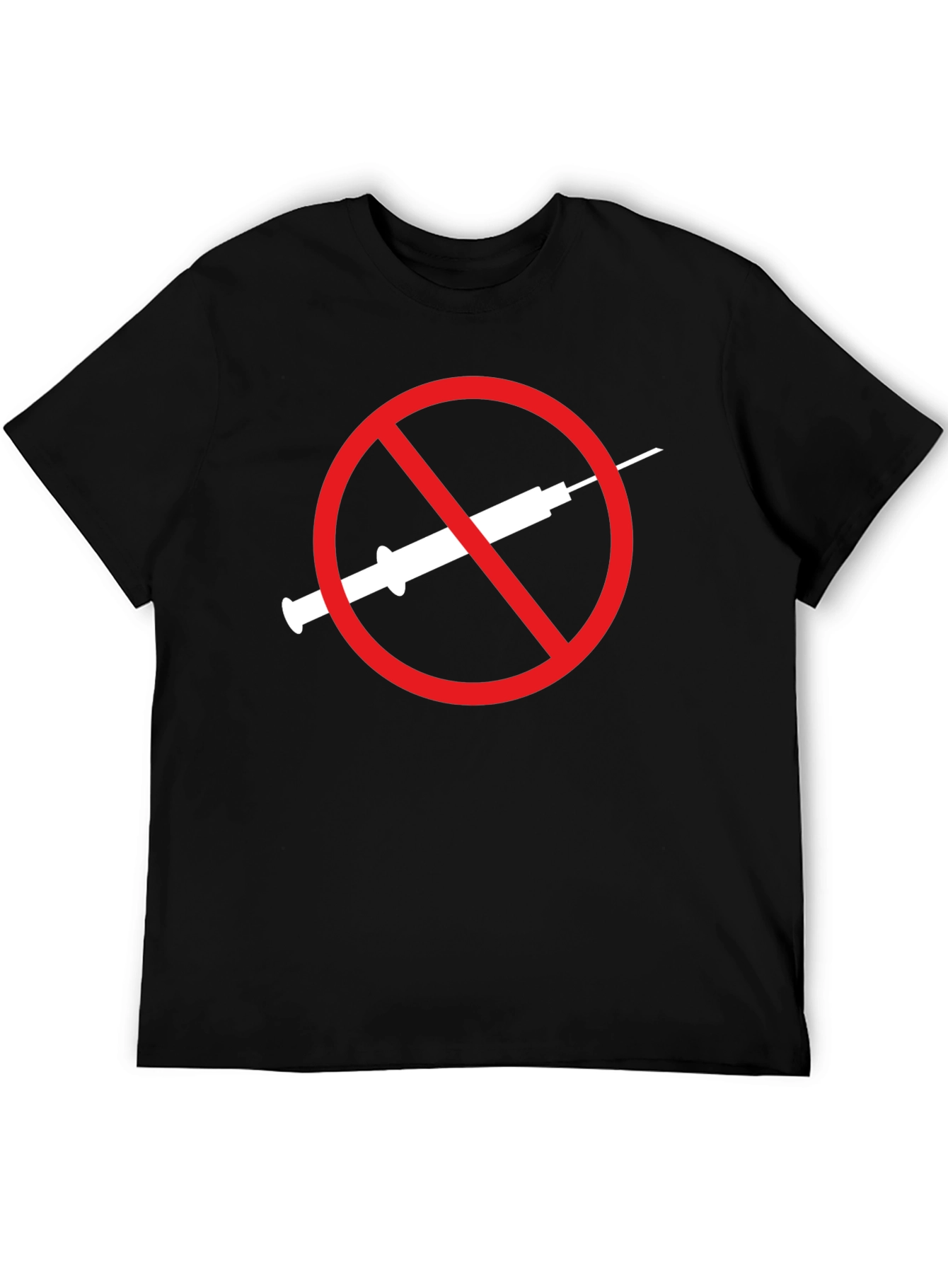 Anti-Vaccine T-Shirt Black Graphic Tee