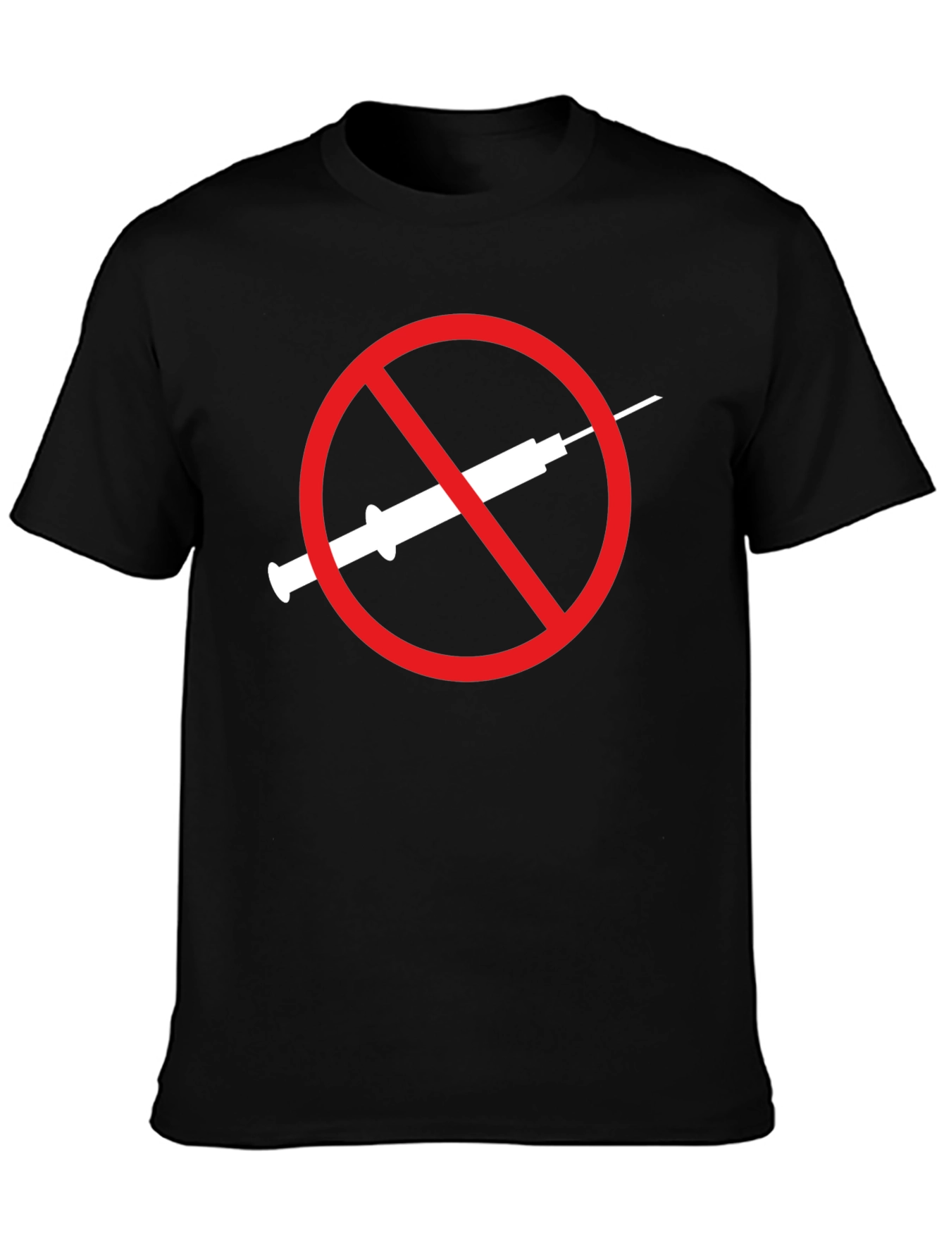 Anti-Vaccine T-Shirt Black Graphic Tee