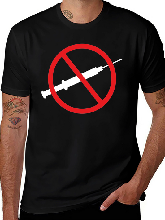 Anti-Vaccine T-Shirt Black Graphic Tee